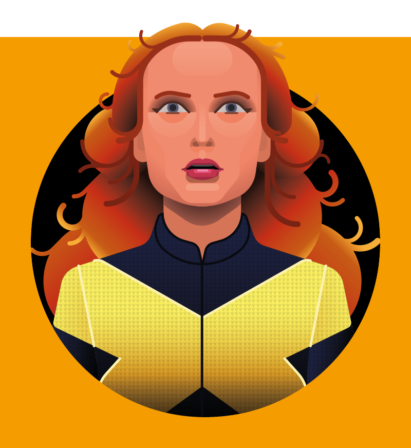 Sophie Turner as Jean Grey in X-Men