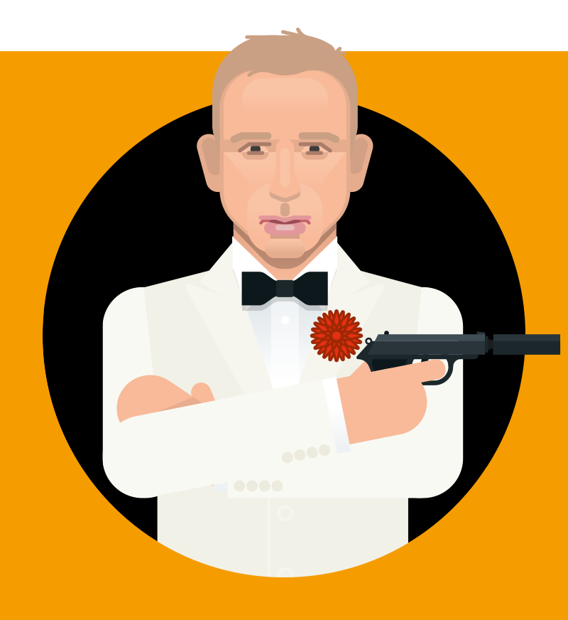 Daniel Craig as James Bond