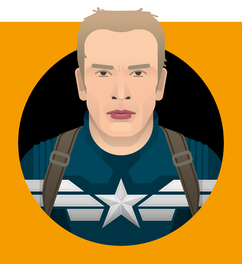Chris Evans as Captain America
