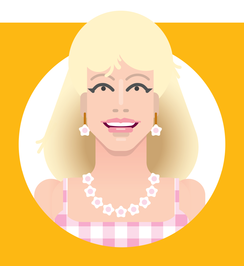 Margot Robbie as Barbie