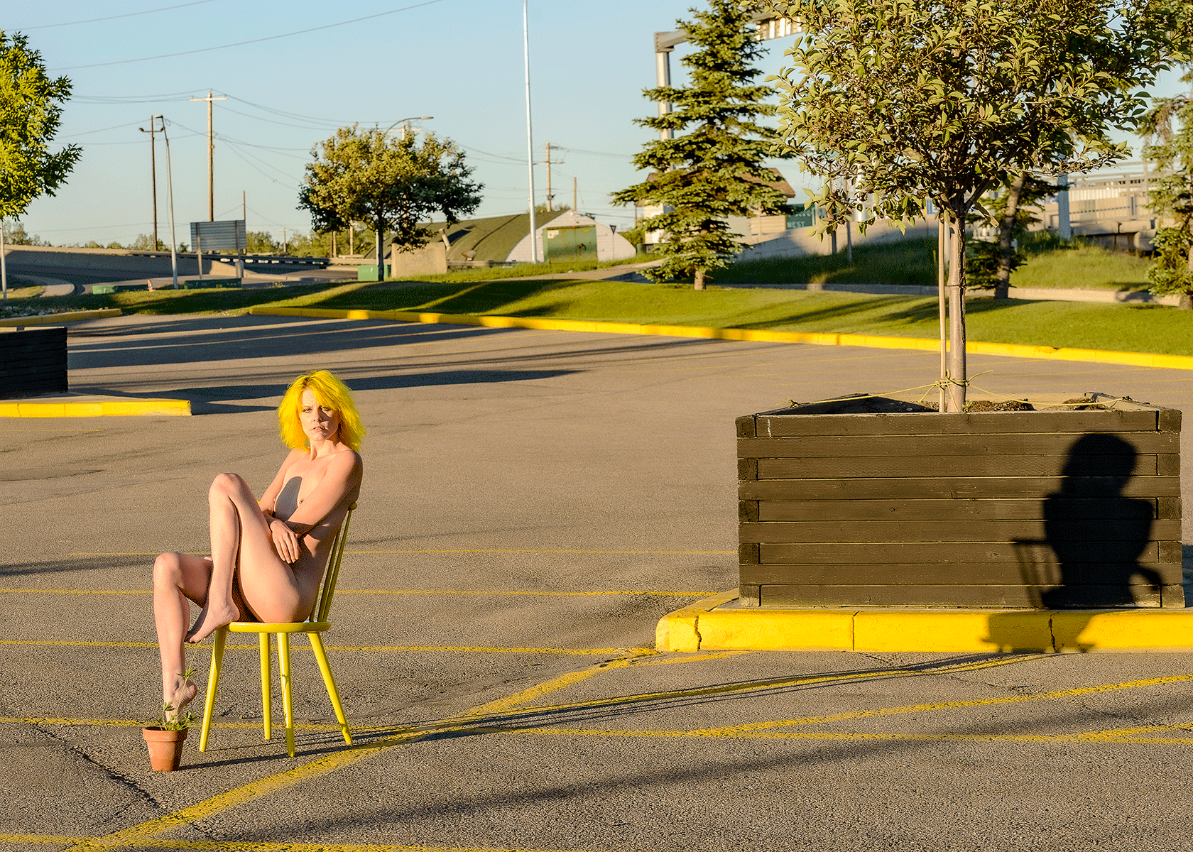 Danielle - one yellow chair