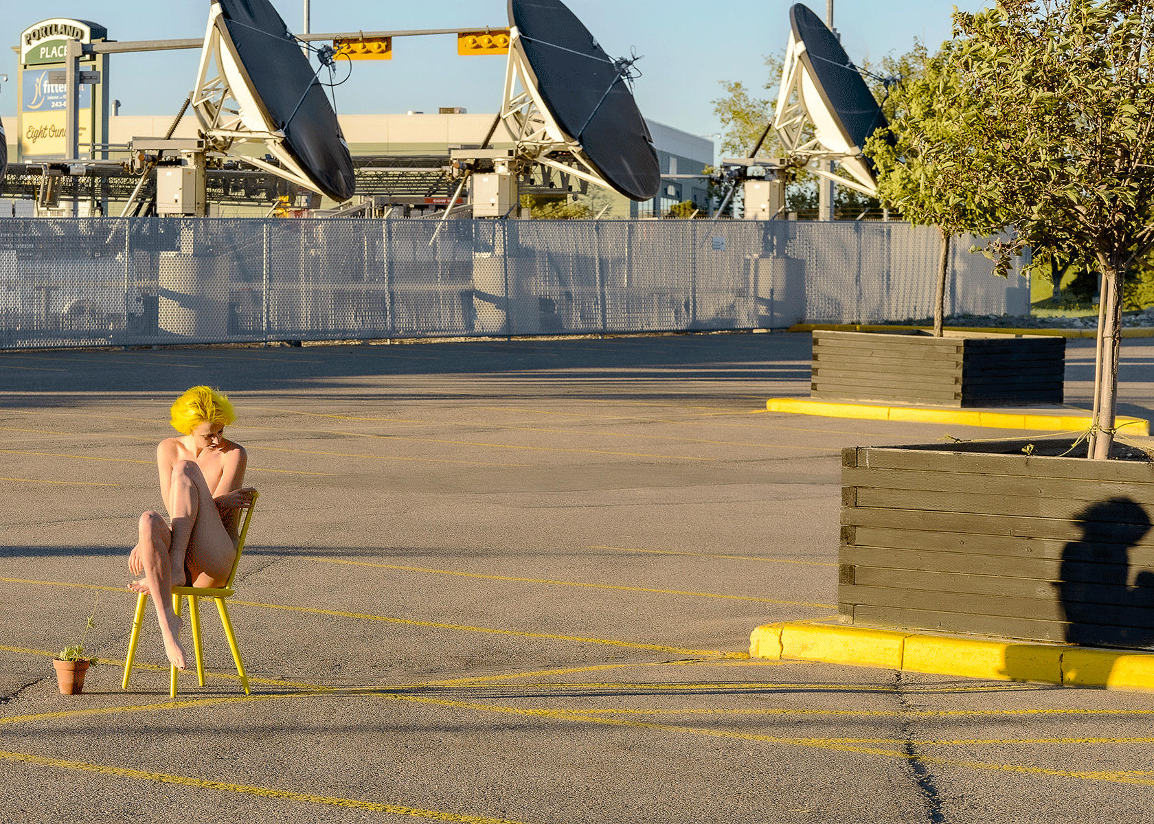 Danielle - one yellow chair