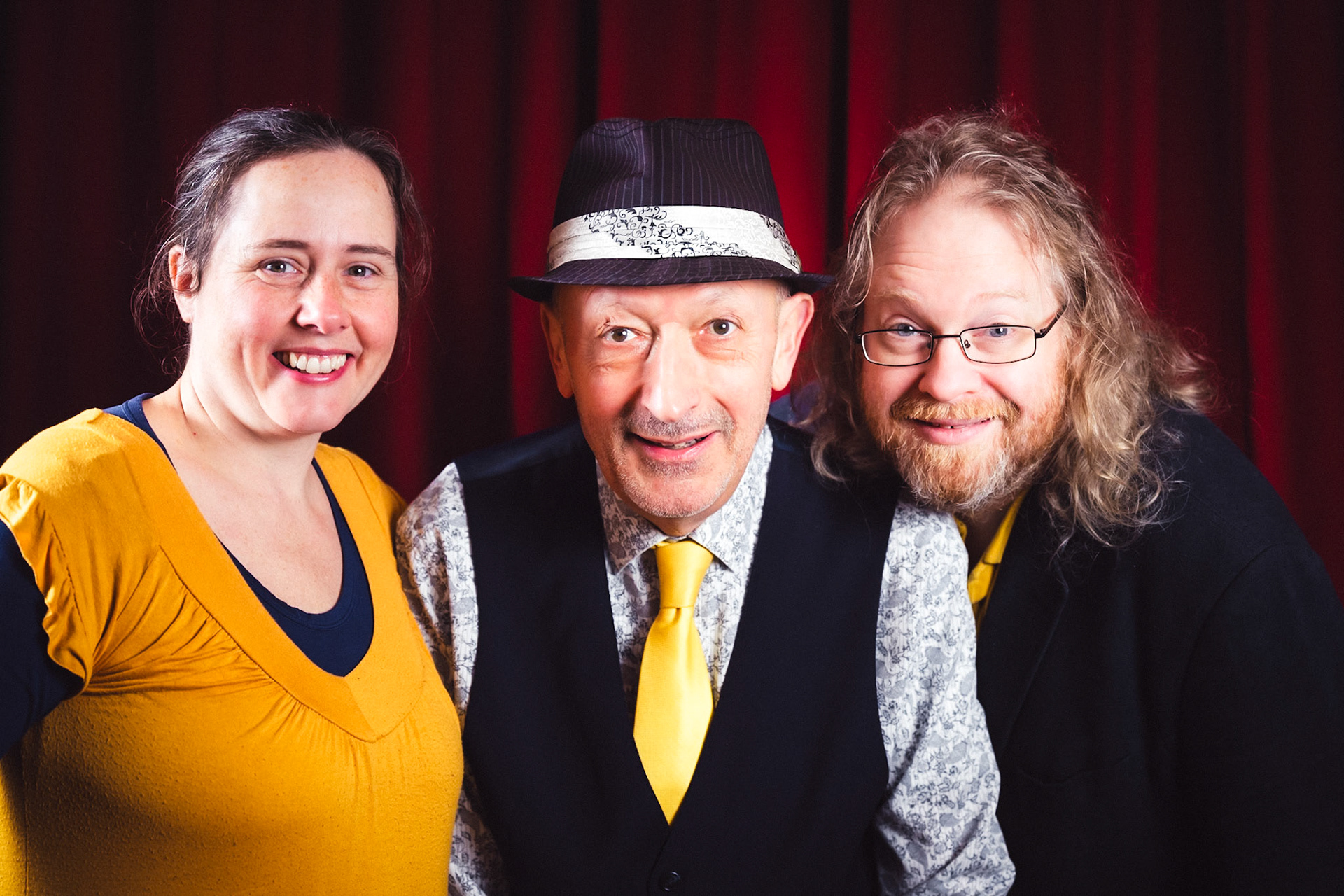 Photoshoot at the Bristol Improv Theatre for the This Is Your Musical house band. November 2024.
