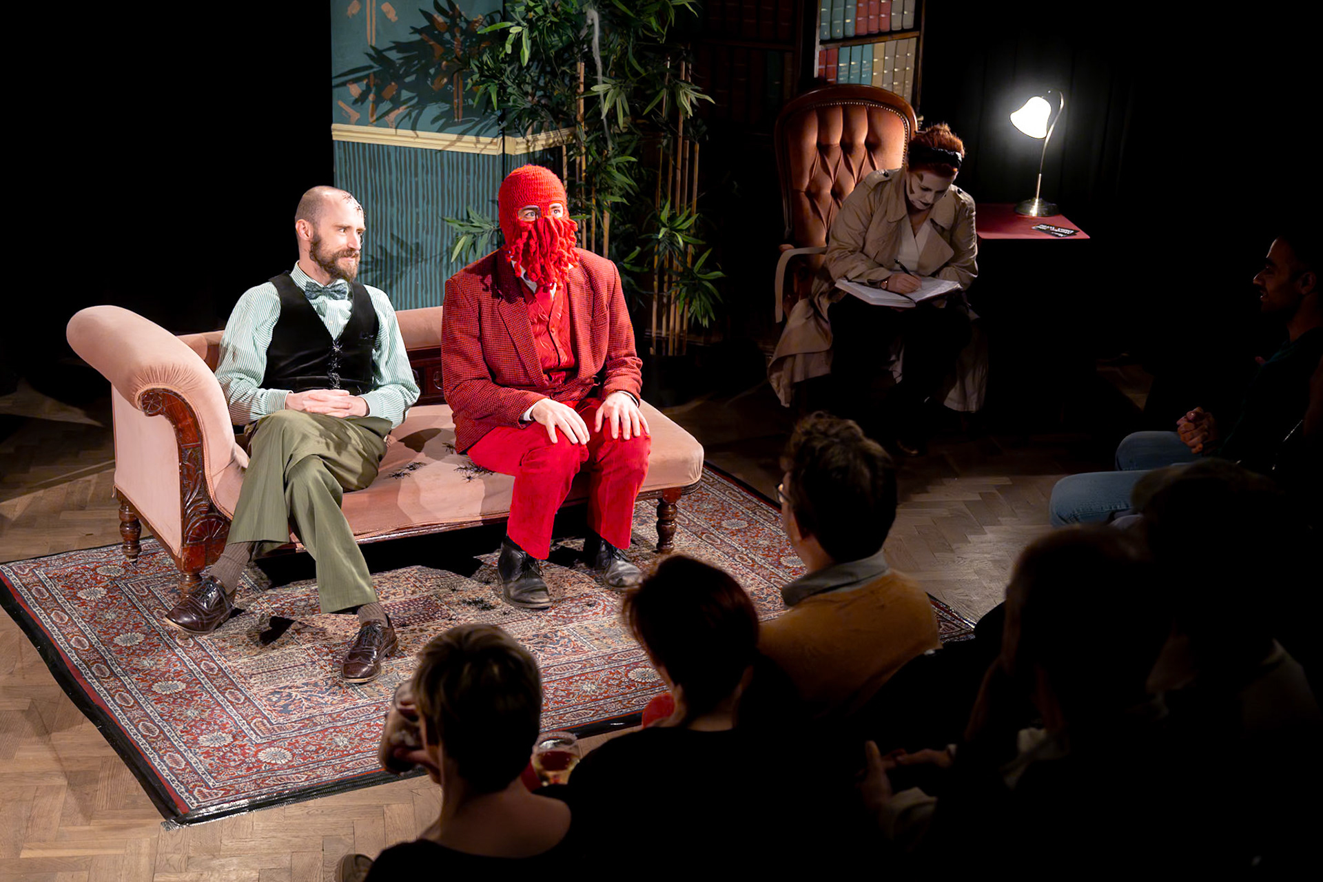"Murder, She Didn't Fright" halloween show by Degrees of Error, at the Bristol Improv Theatre. October 2024.