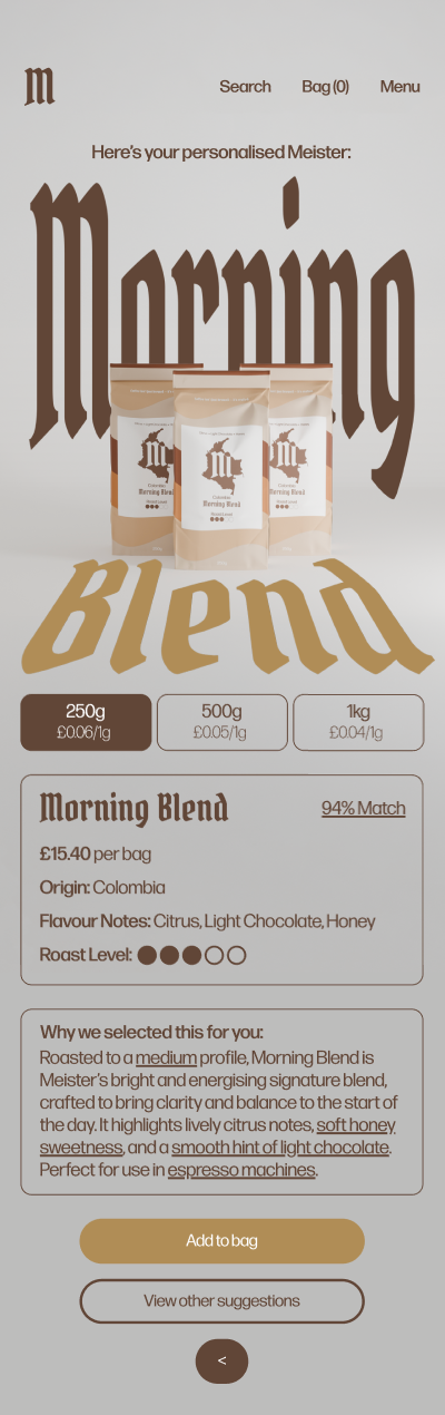 Developed Product Page