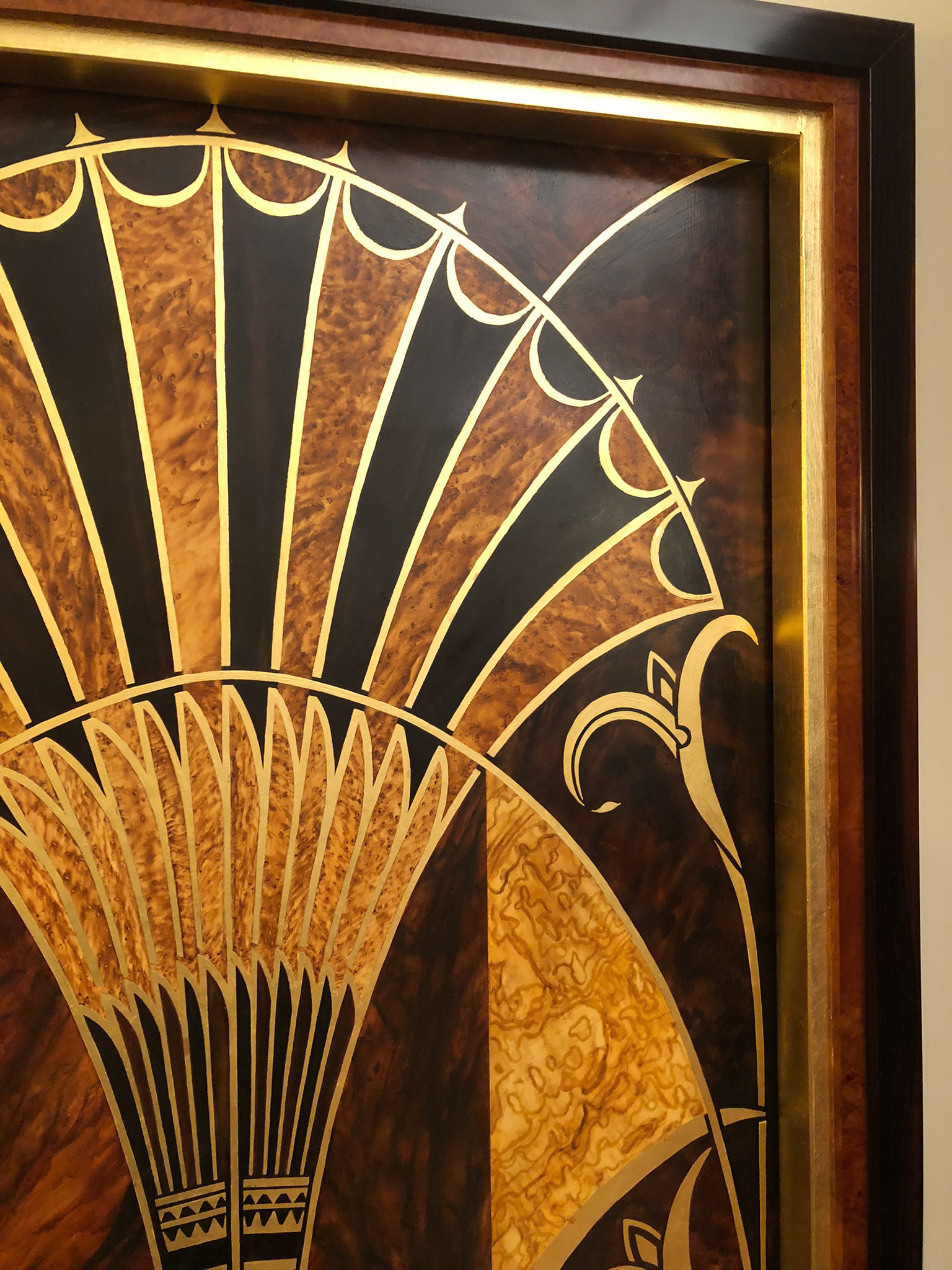 Appartement Paris VII - Imitation bois divers et dorure à la feuille