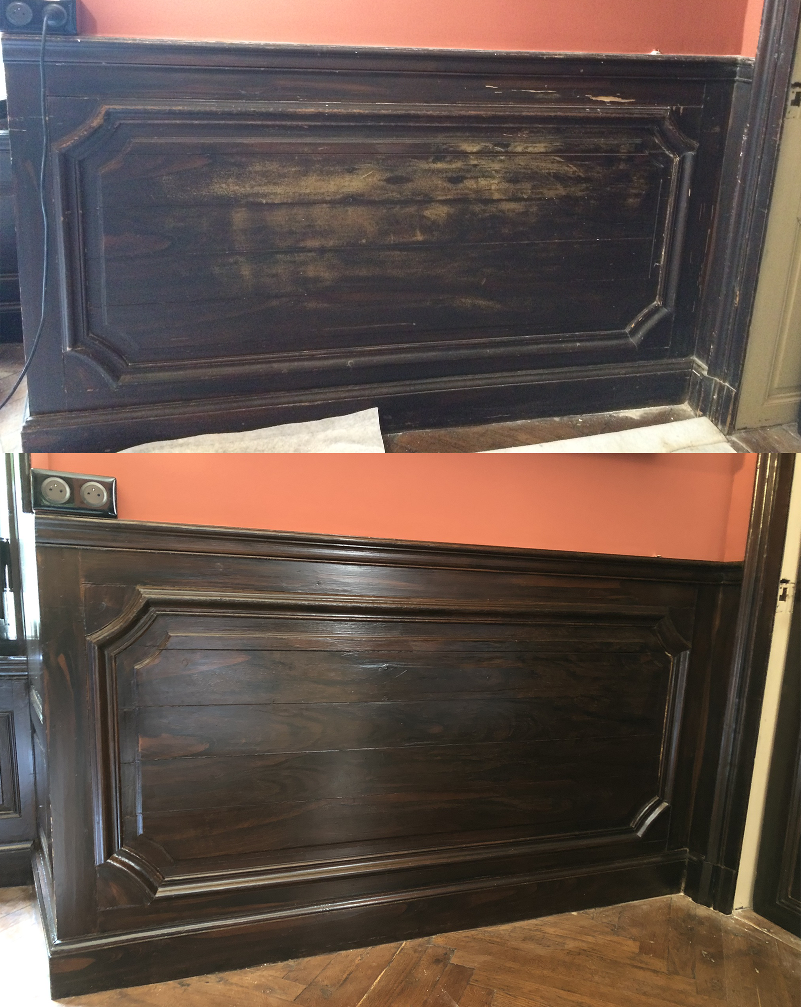 Restauration de boiseries peintes 