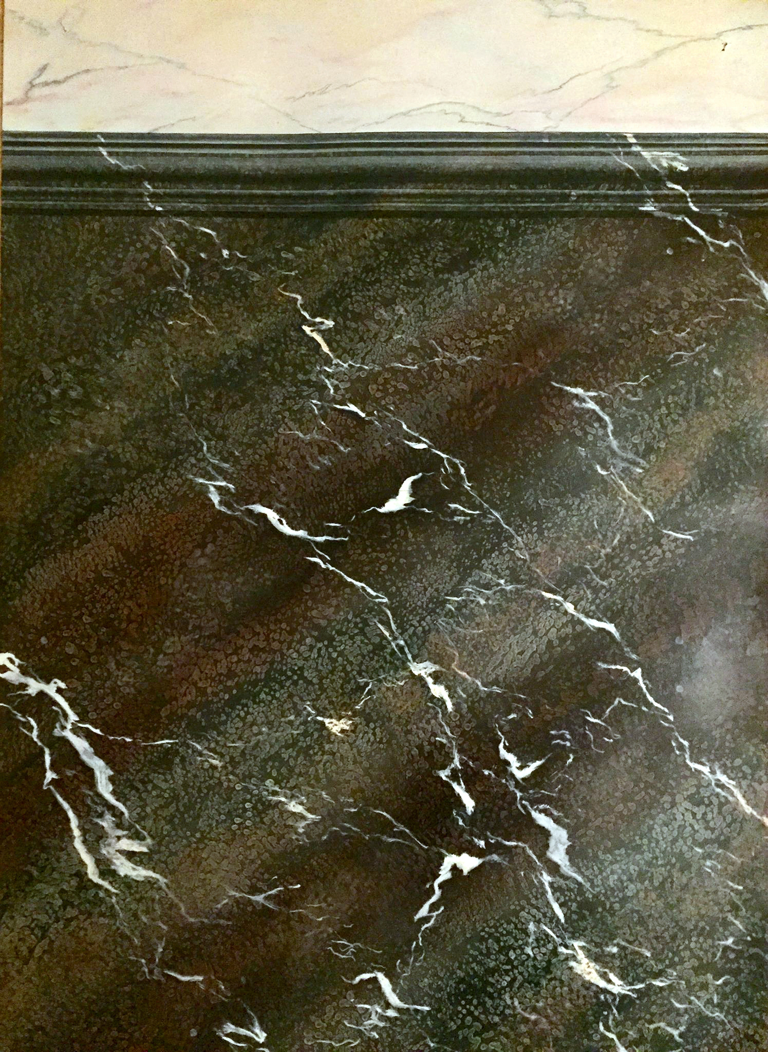 Imitation de marbre Campan mélangé ~ peinture à l'huile