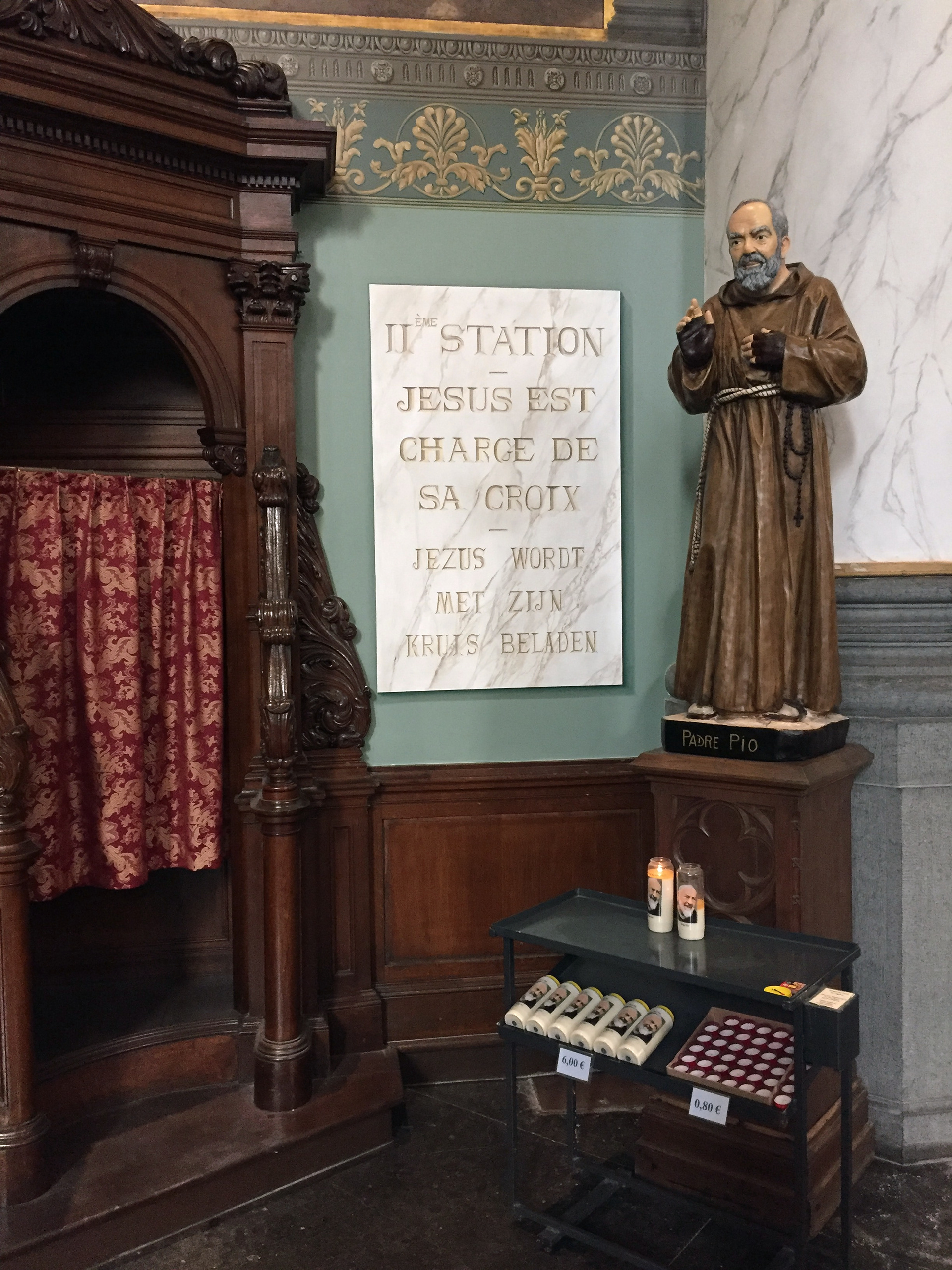 Trompe-l'oeil et marbres peints - Eglise Saint Joseph - Bruxelles