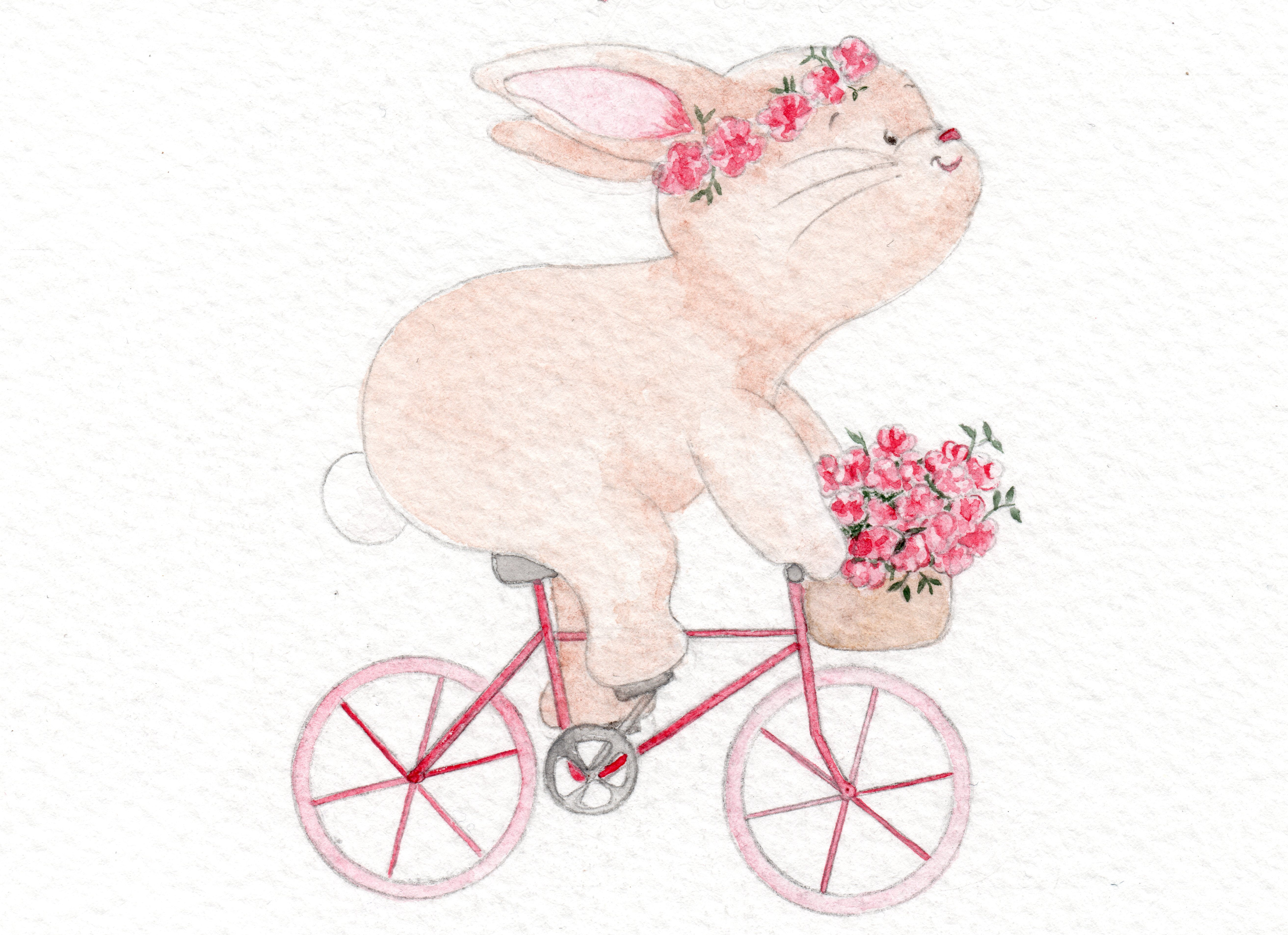 A bicyclette
