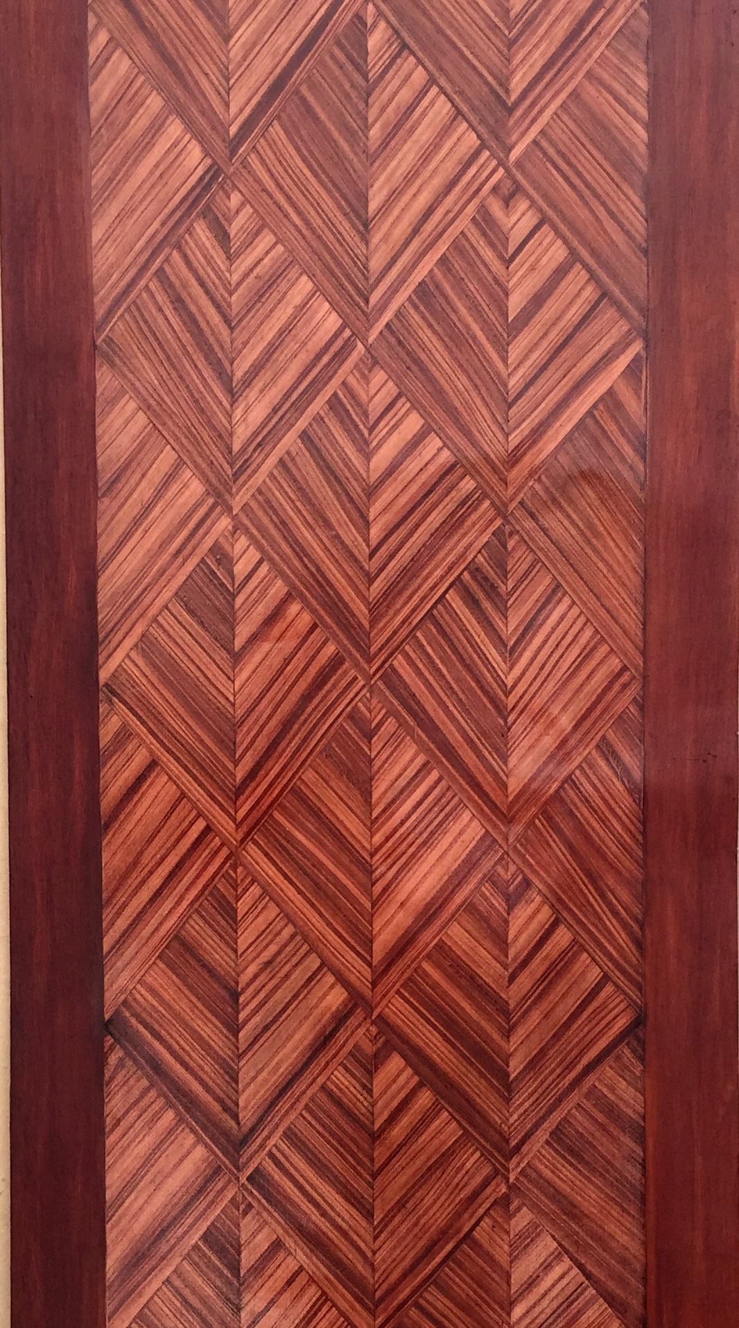 Marqueterie de Bois de Rose ~ peinture à l'huile