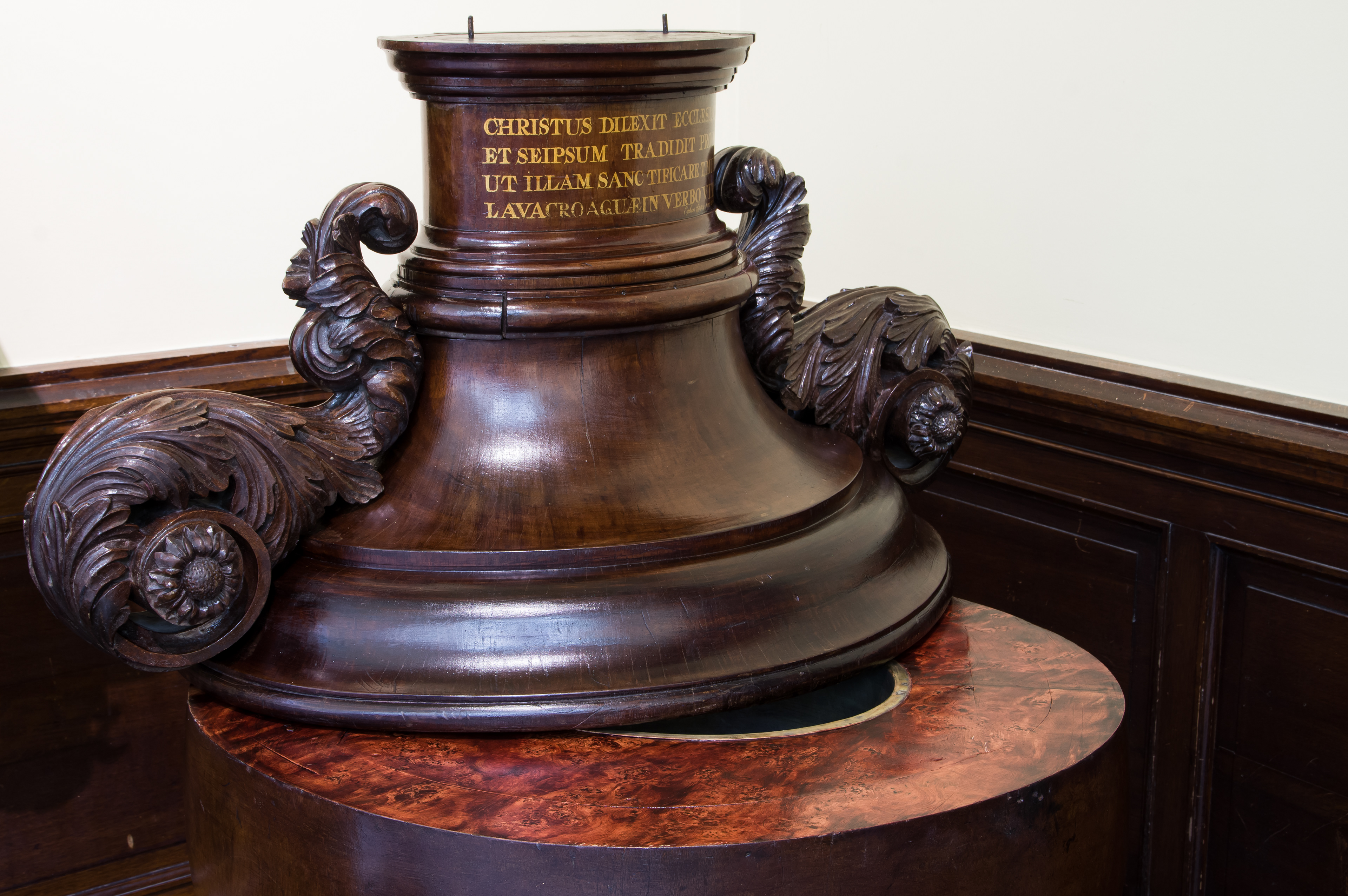 Imitation de Thuya à l'intérieur d'un baptistère