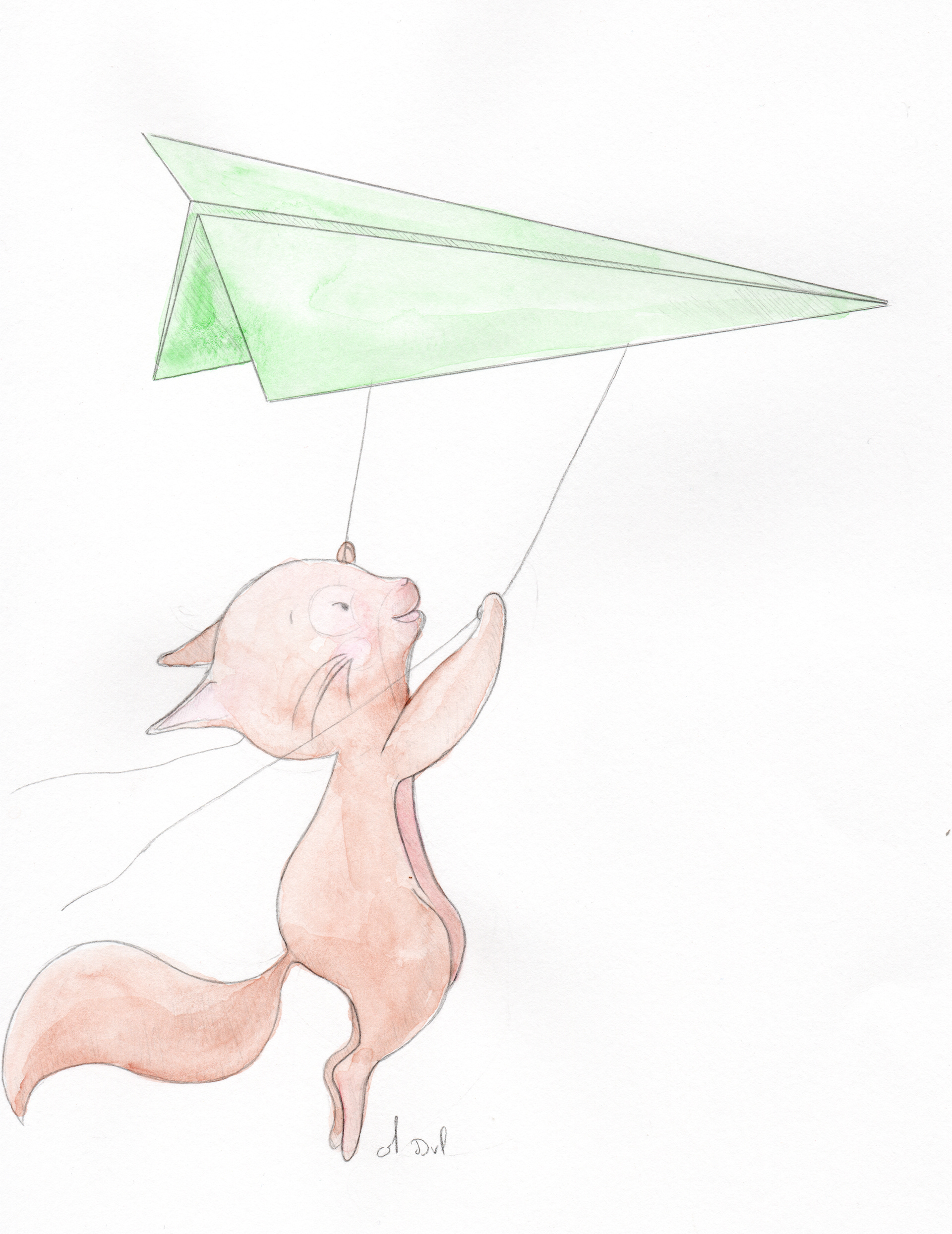 Renard en vol