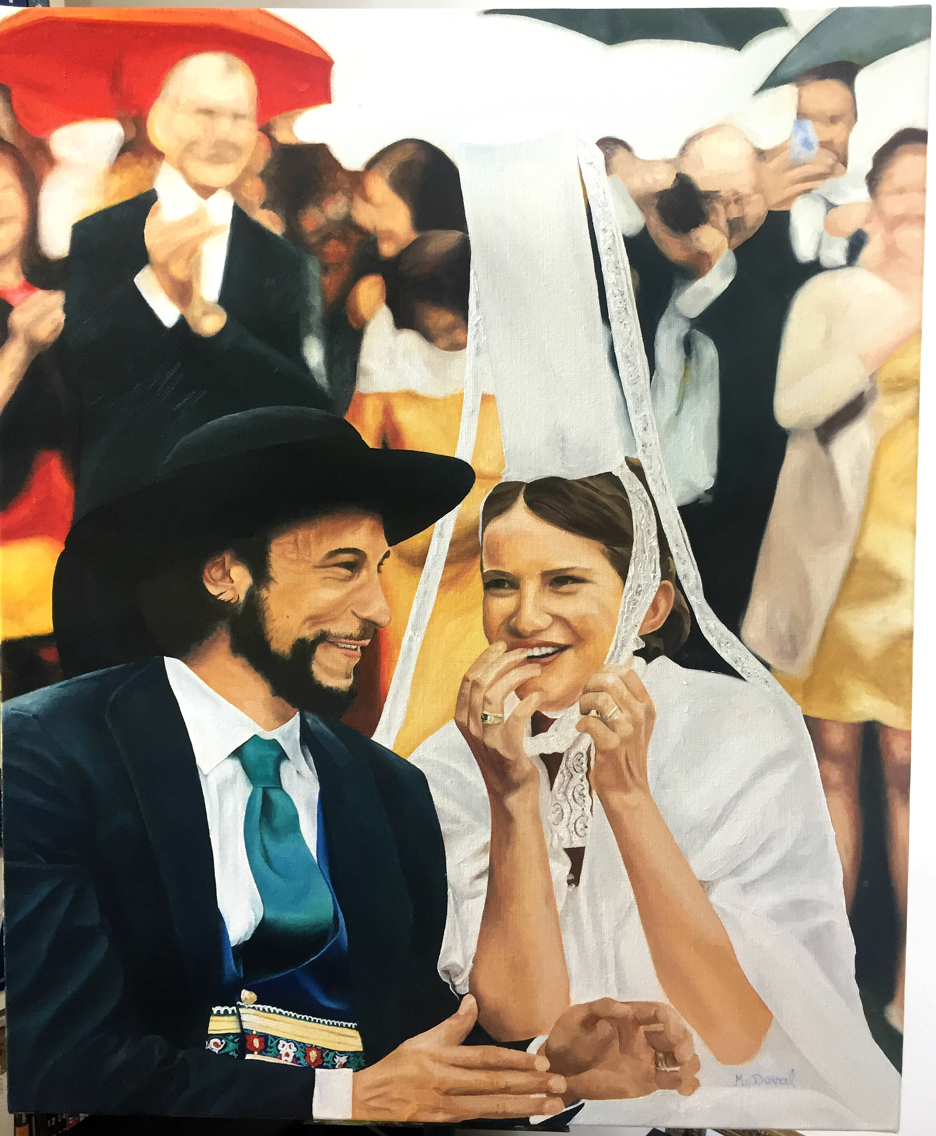 Les mariés bretons - Oil on canva - 73 * 60 cm