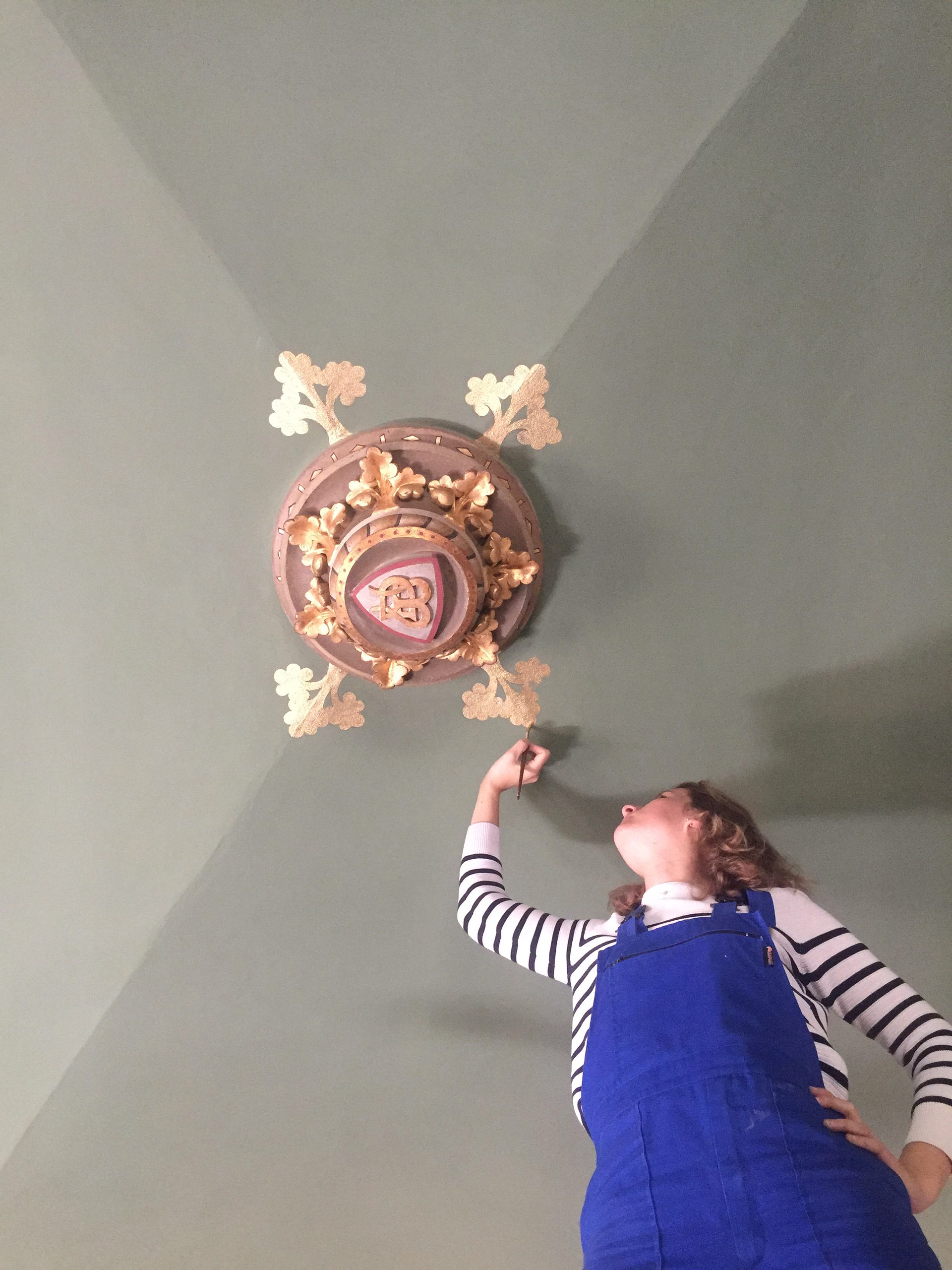 Décoration style Art Nouveau - dorure liquide