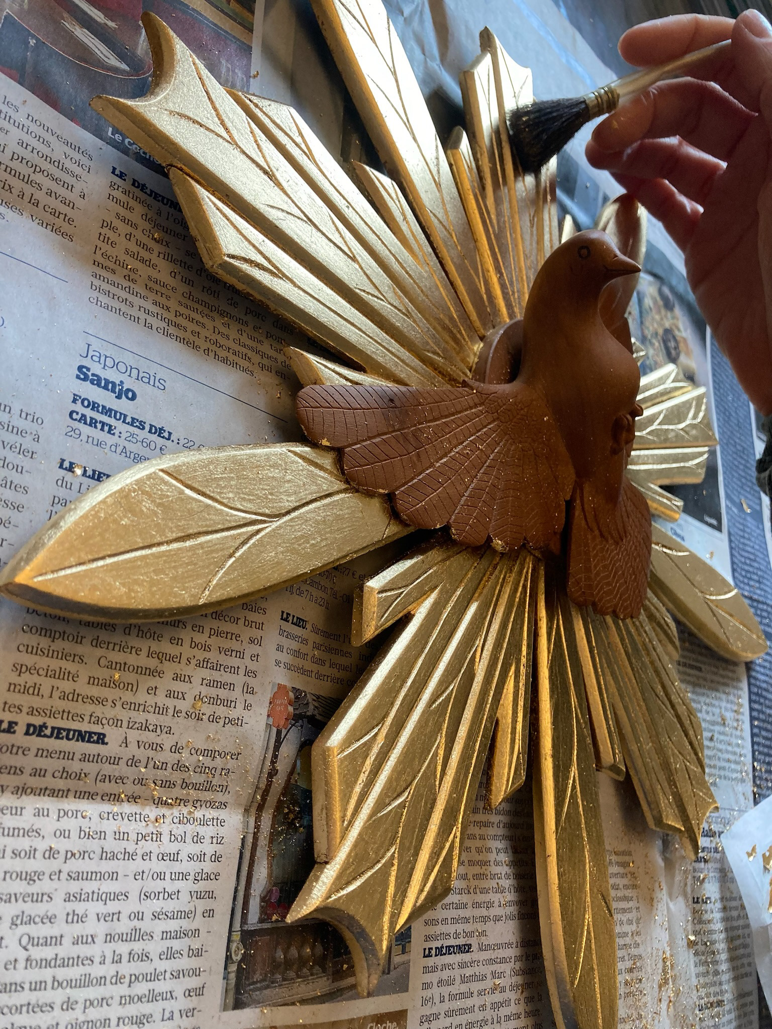 dorure à la feuille