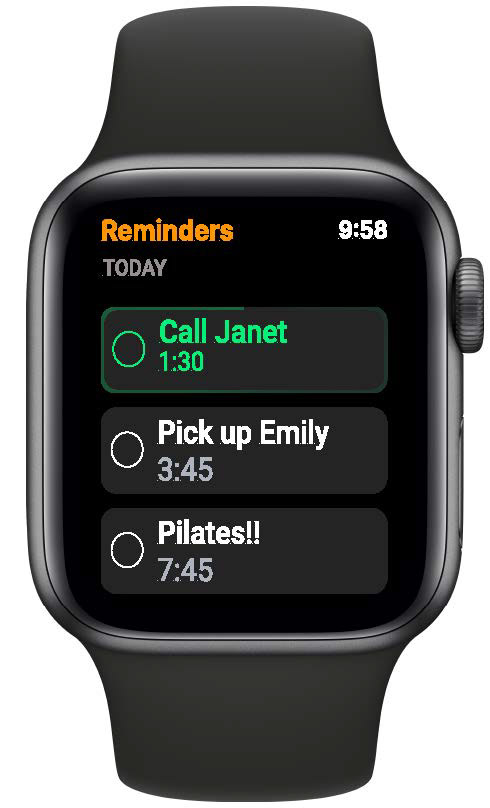 Added reminder.