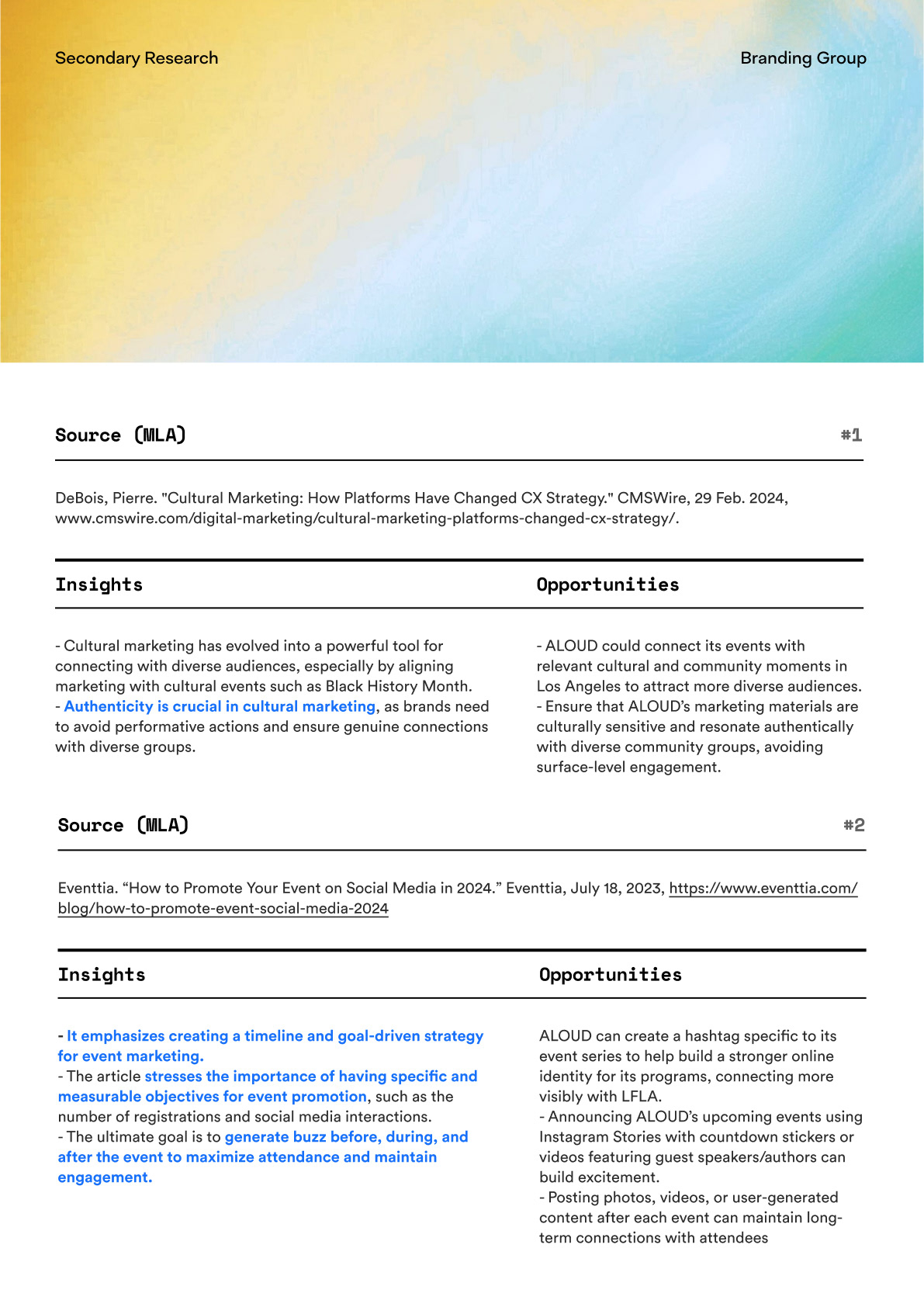 Secondary Research 3