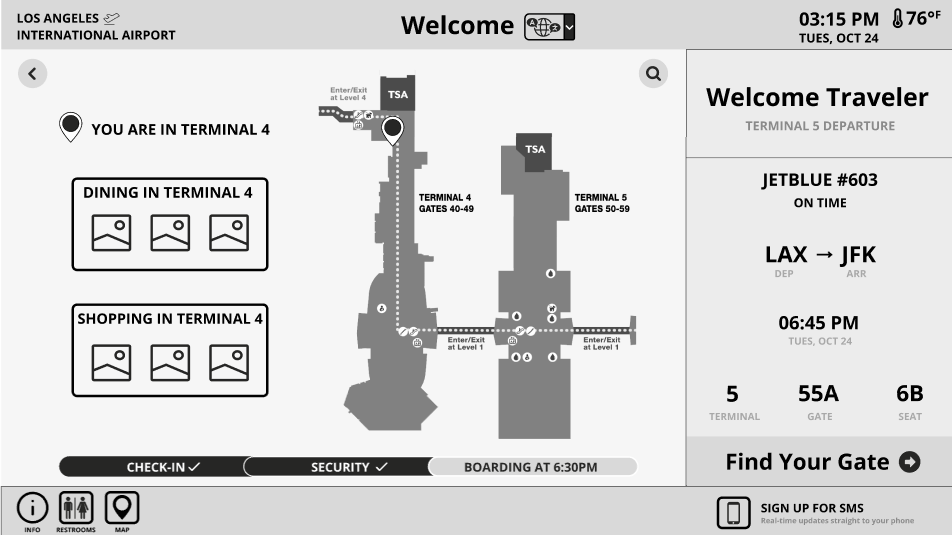 Direction Retrieval Opening Page