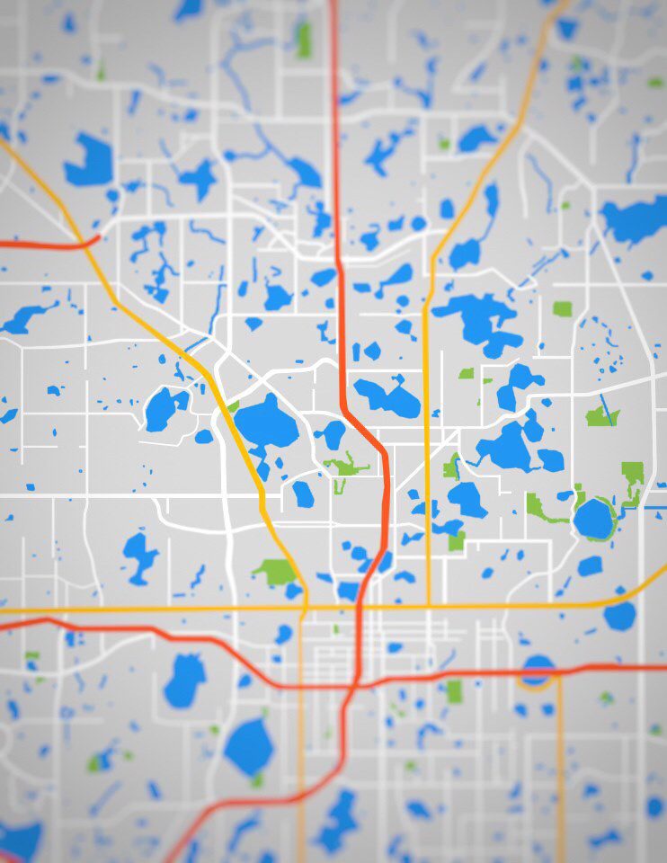 Try Everything: This version combined several aspects of previous maps and applied a vignette.