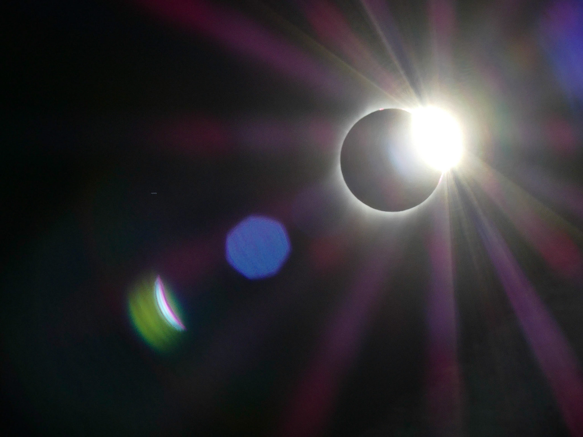 The sensor didn't burn up, but I was a little late putting the cap back on!  #totality #solareclipse #panasonic #fz300