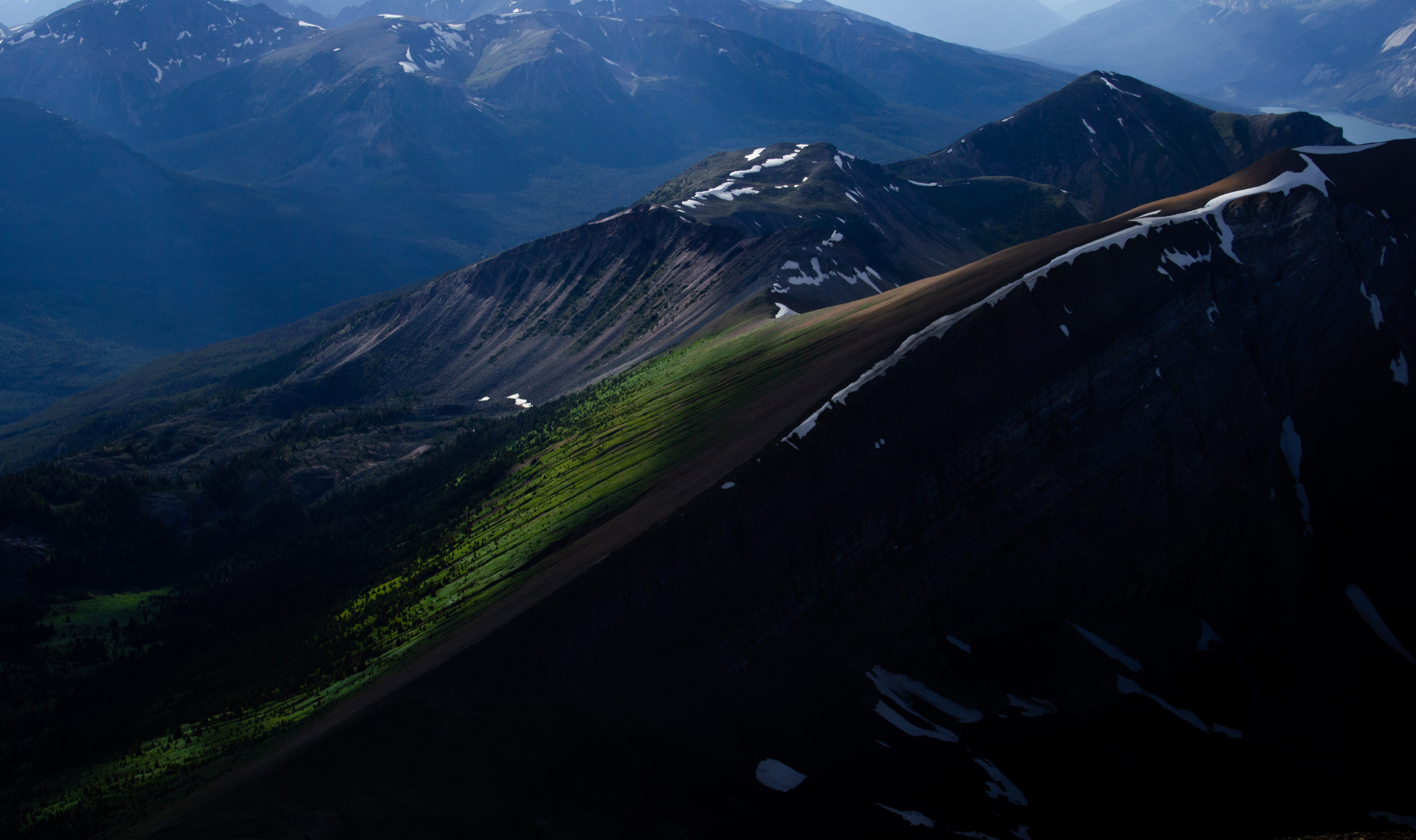 Aerial Canadian Rockies