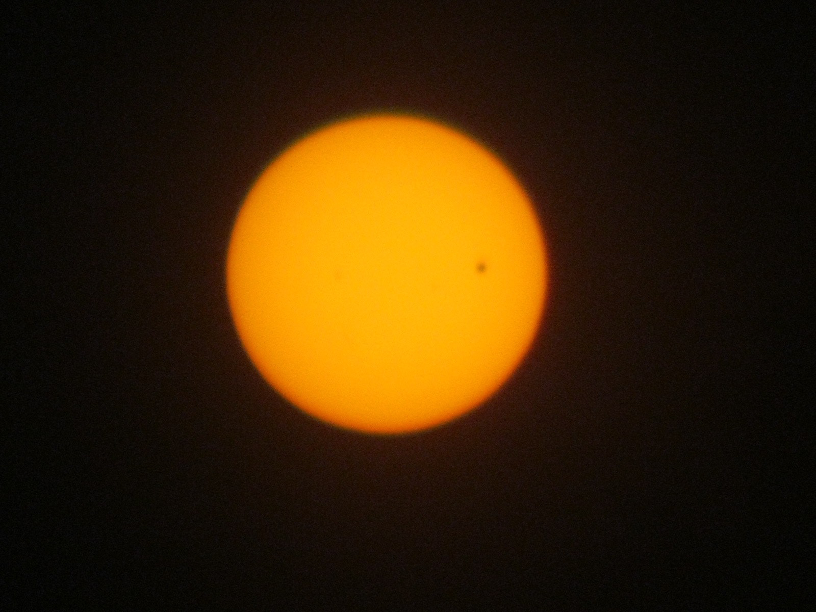 2012 Transit of Venus (shot with an old digicam)