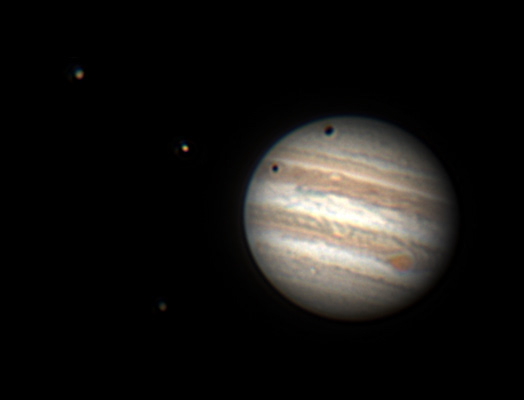 Jupiter - Transit of Io and Ganymede
