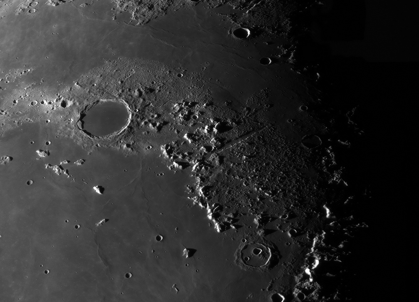 Plato and Vallis Alpes