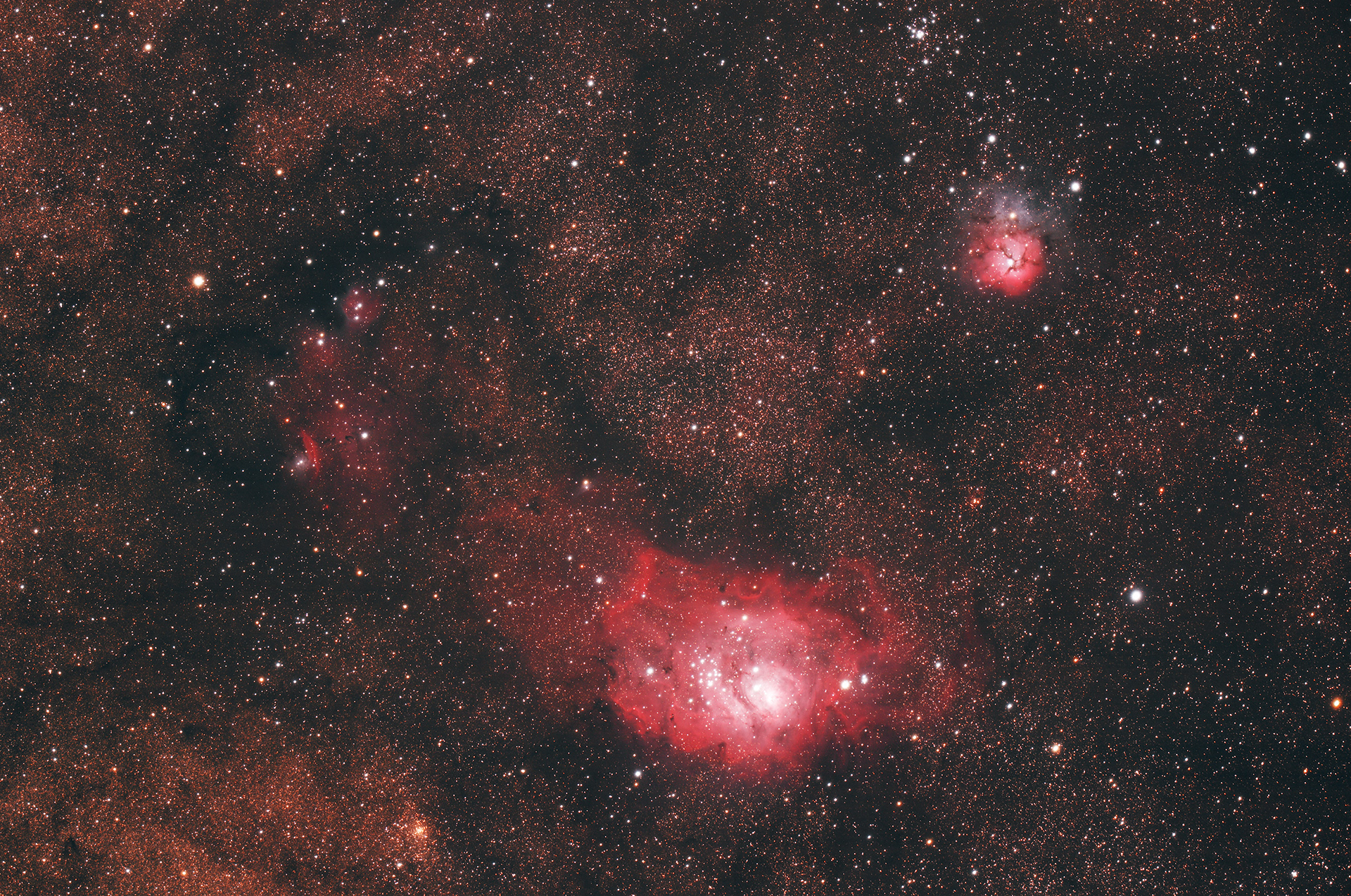 Lagoon & Trifid Nebulae