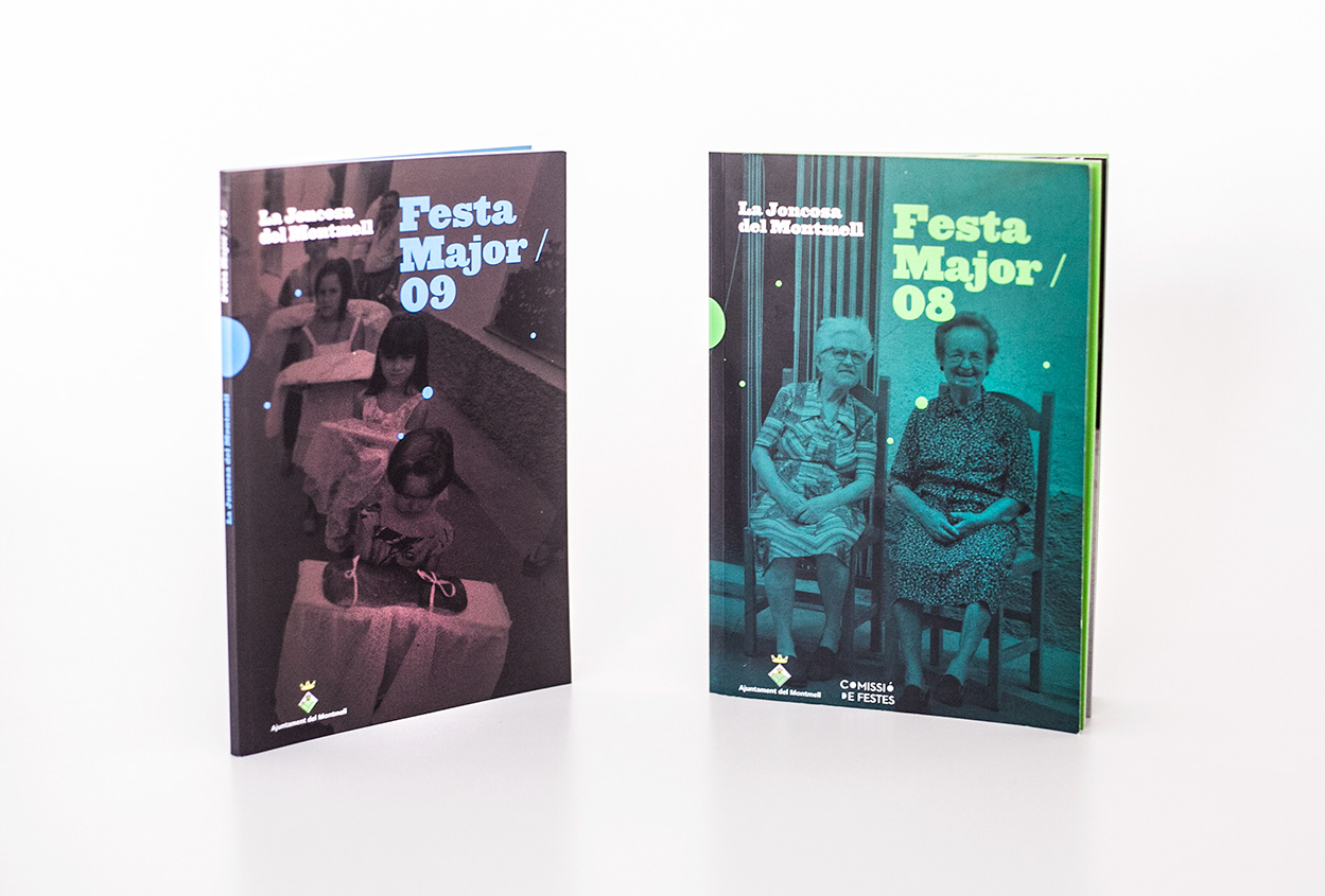 advertising book for the festivities of the town hall of Montmel, catalonia