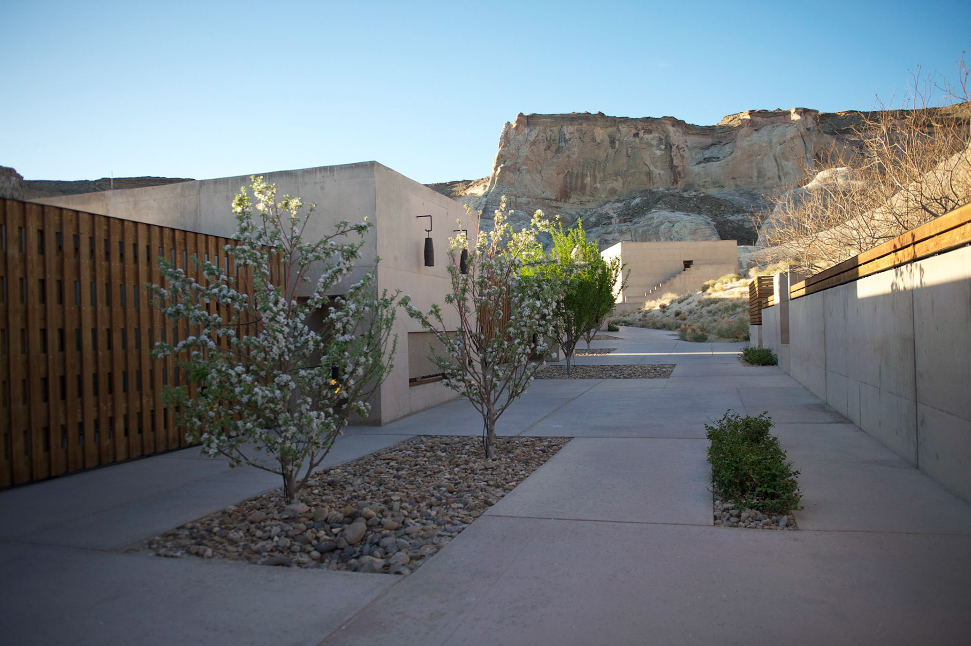 path to guest rooms