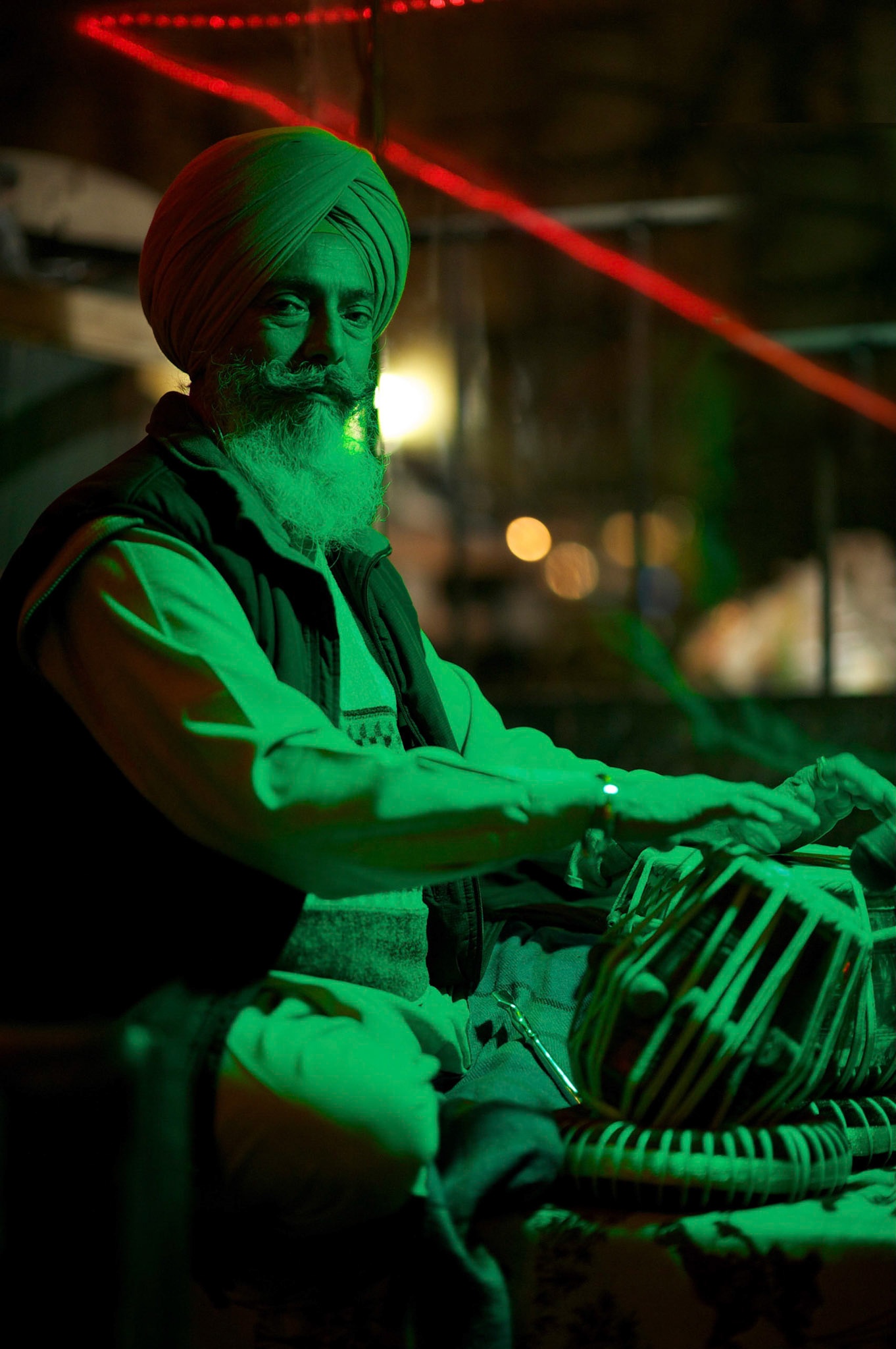 Tabla Musician, Indian Restaurant on 6th Street