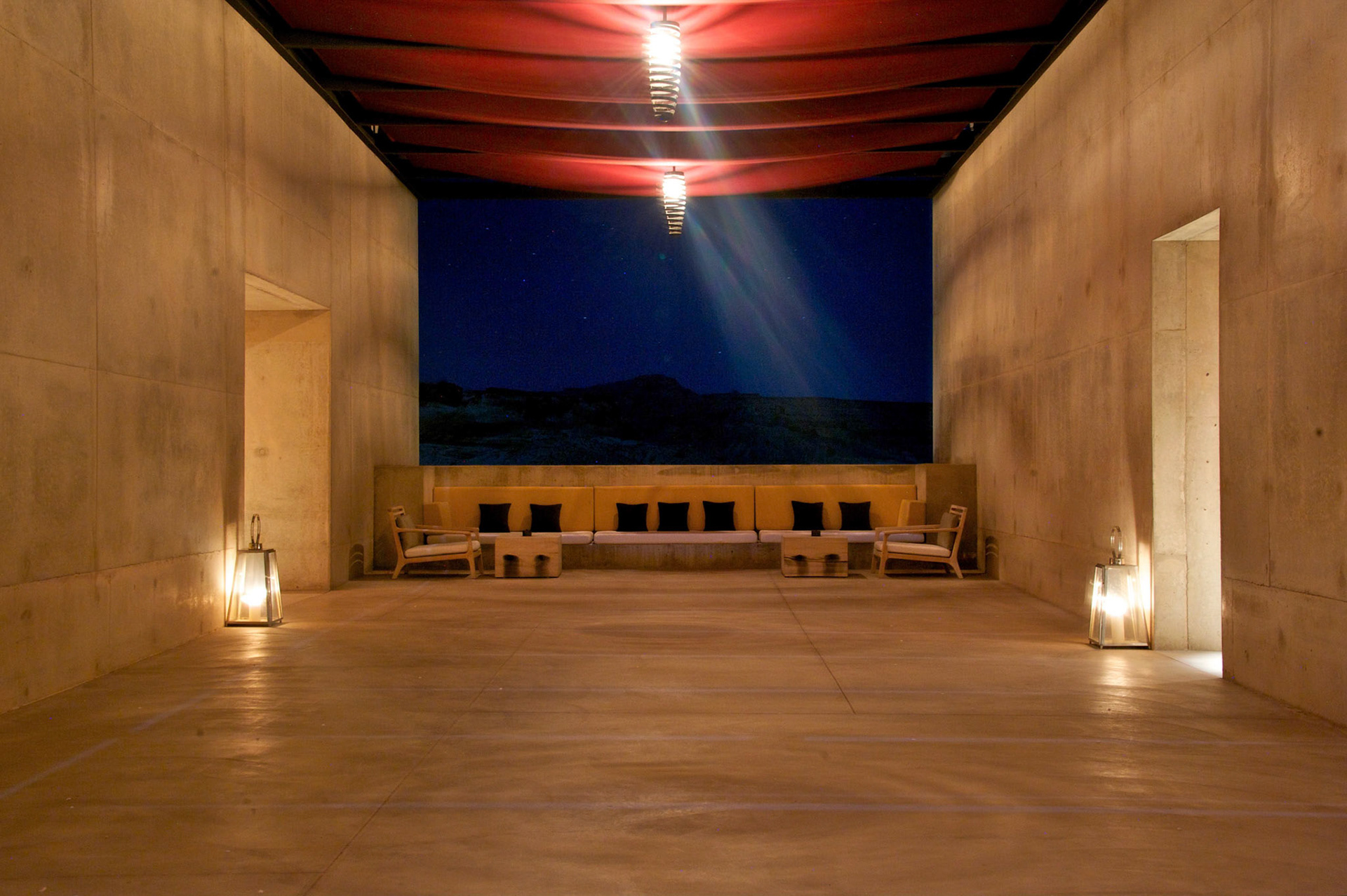 sitting area in starlight