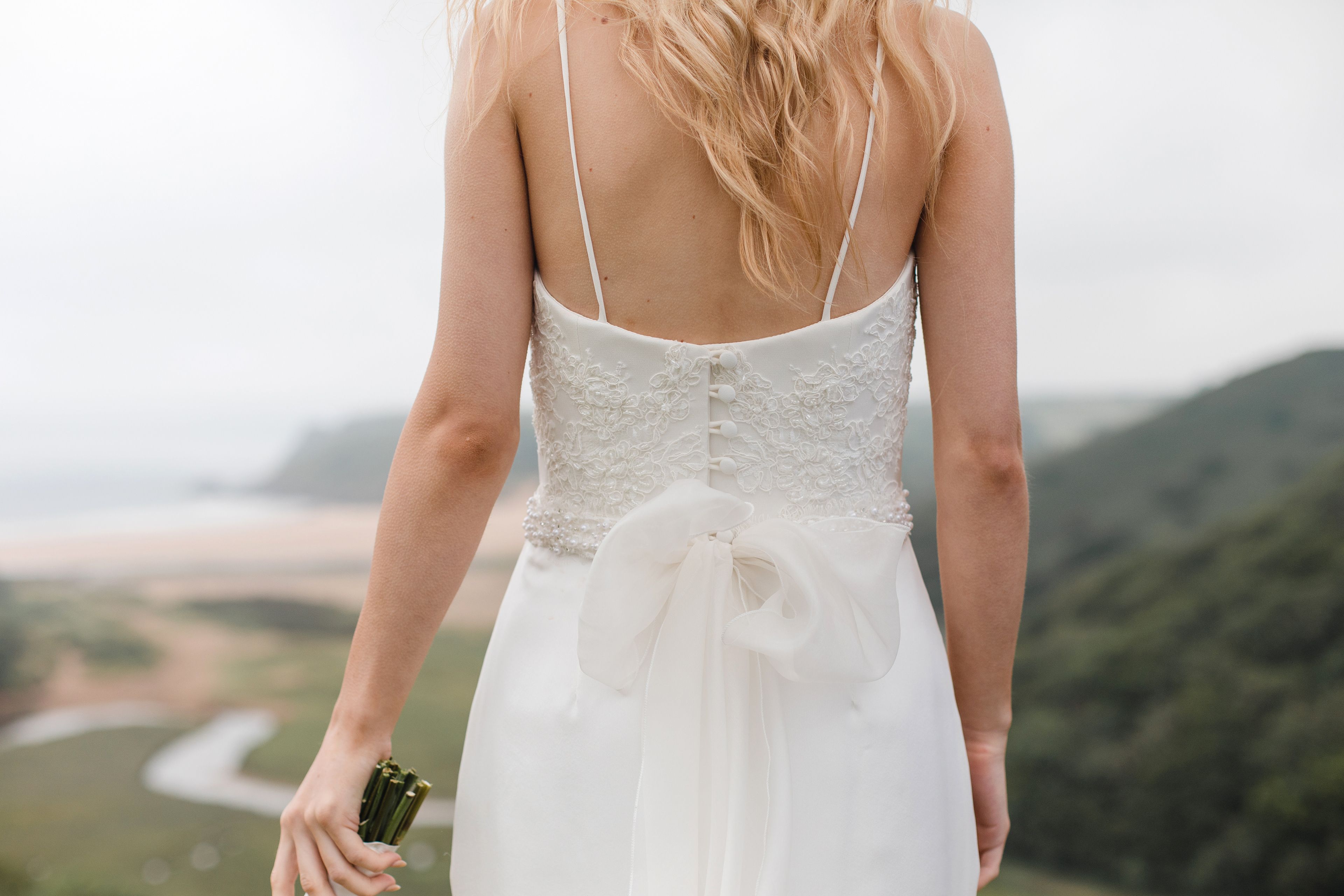 AMR Bridal, AMR Rosa Dress, Three Cliffs, Gower Peninsula