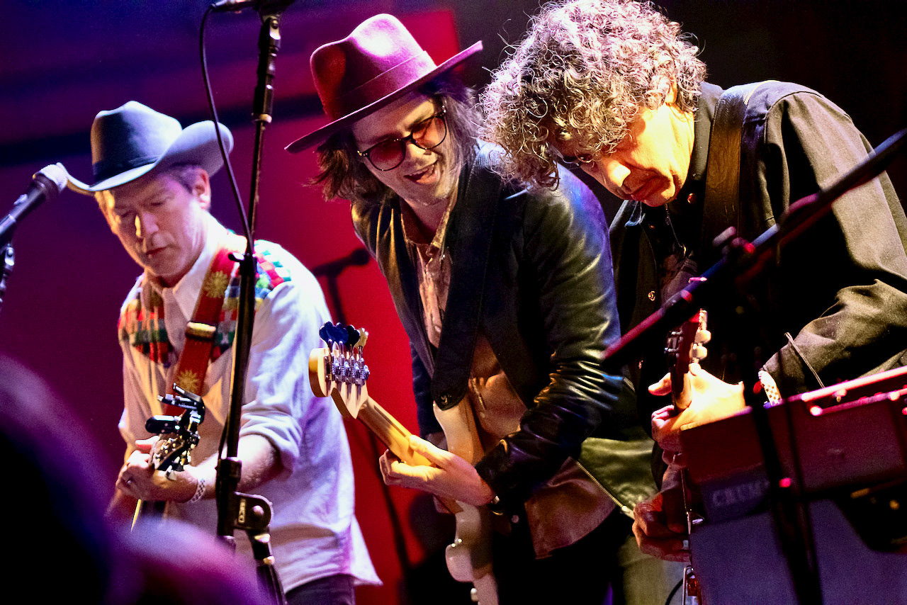 David Grissom with Eric Harrison and Collin Gilmore of West Texas Exiles, tribute to Joe Ely