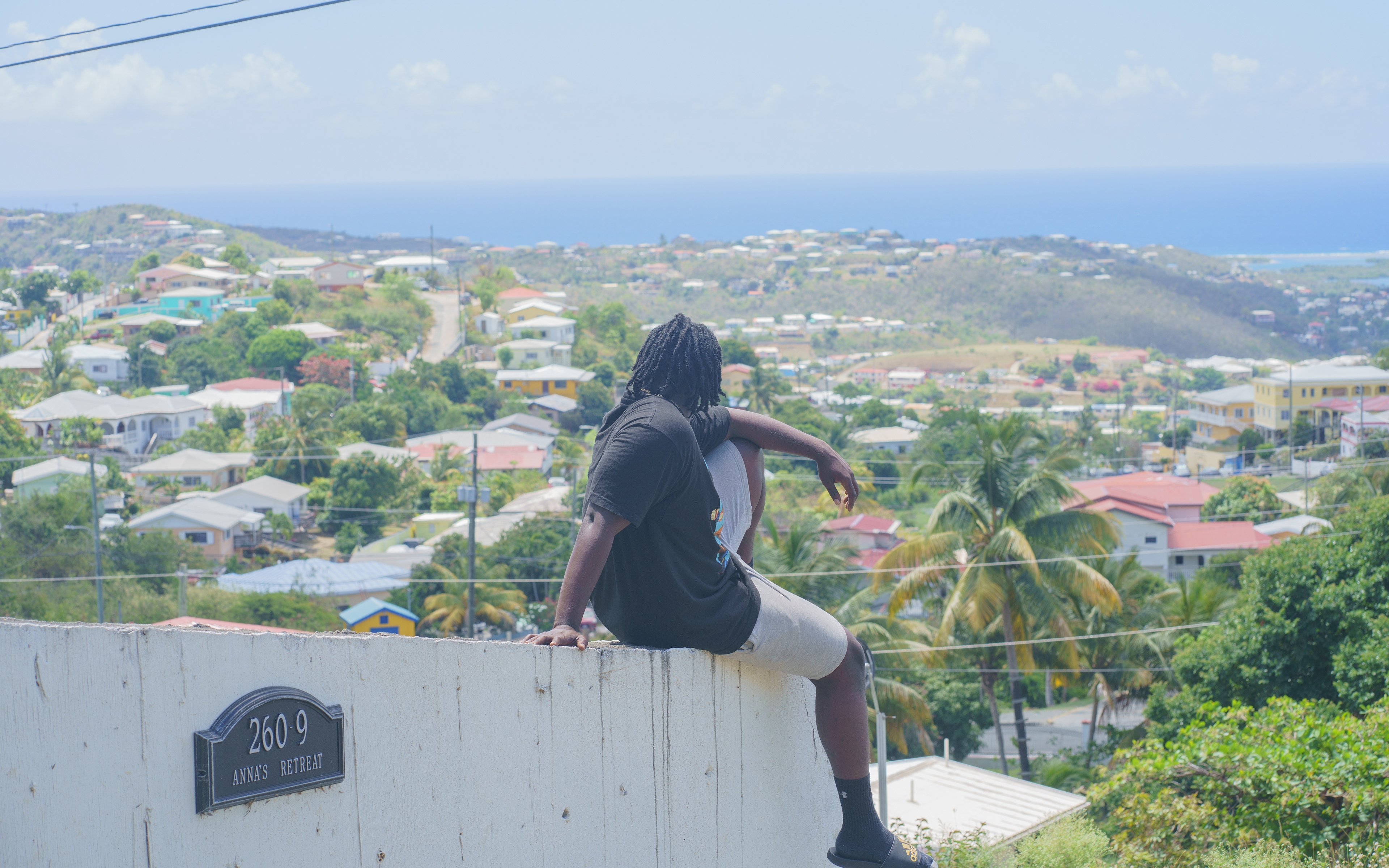 Me overlooking the view from my house