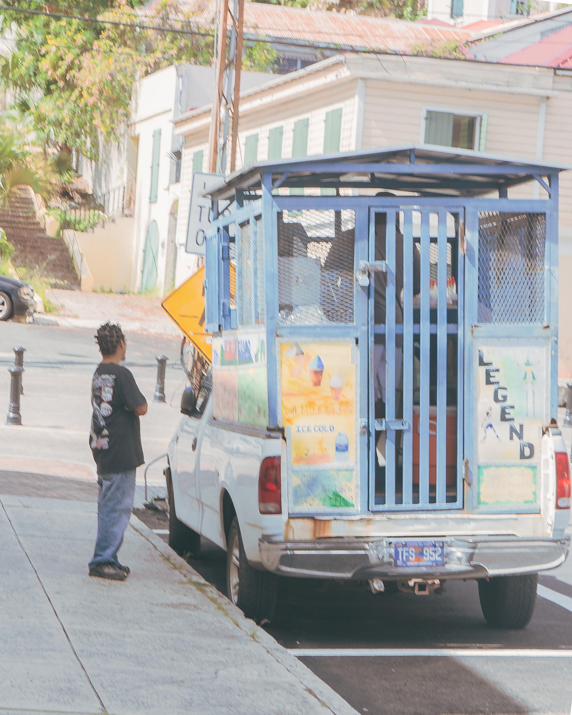 My sweetest delight. A fraco truck outside where my mom used to work.