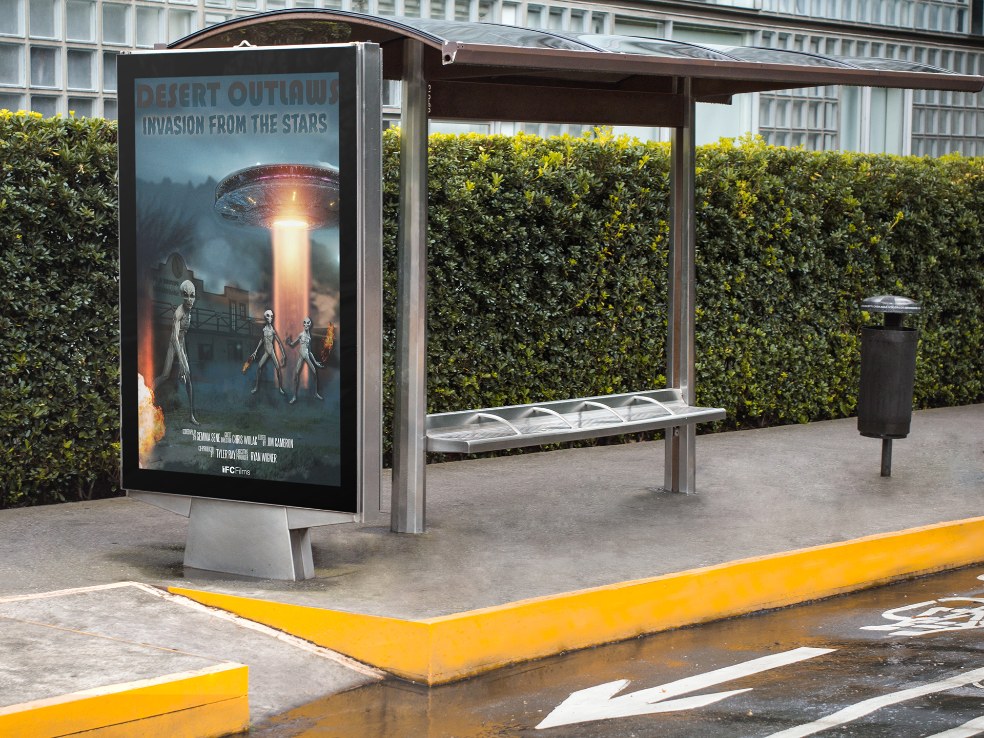 Bus Shelter Advertisement