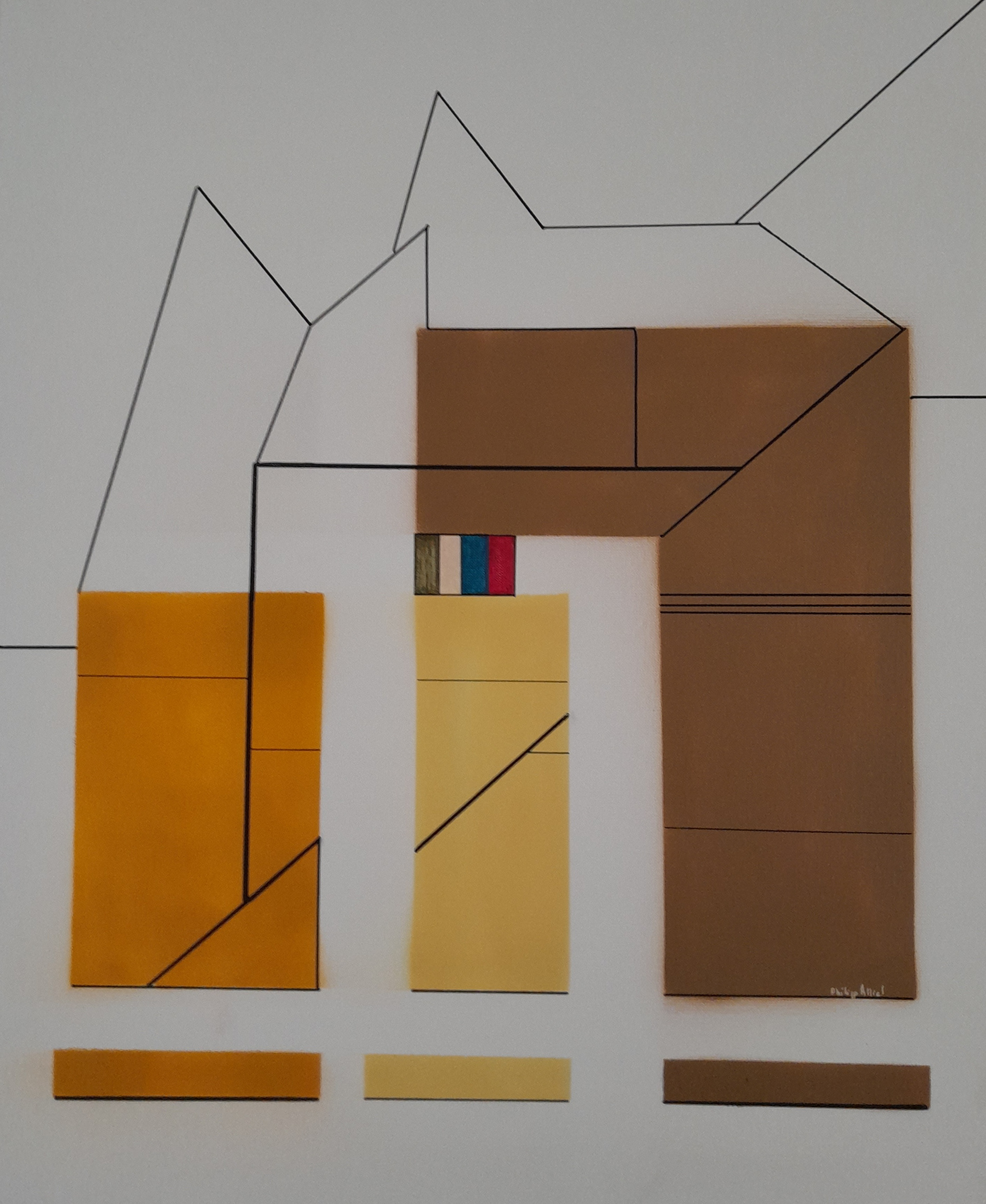 Geo 2 sur toile 73 x 60 cm