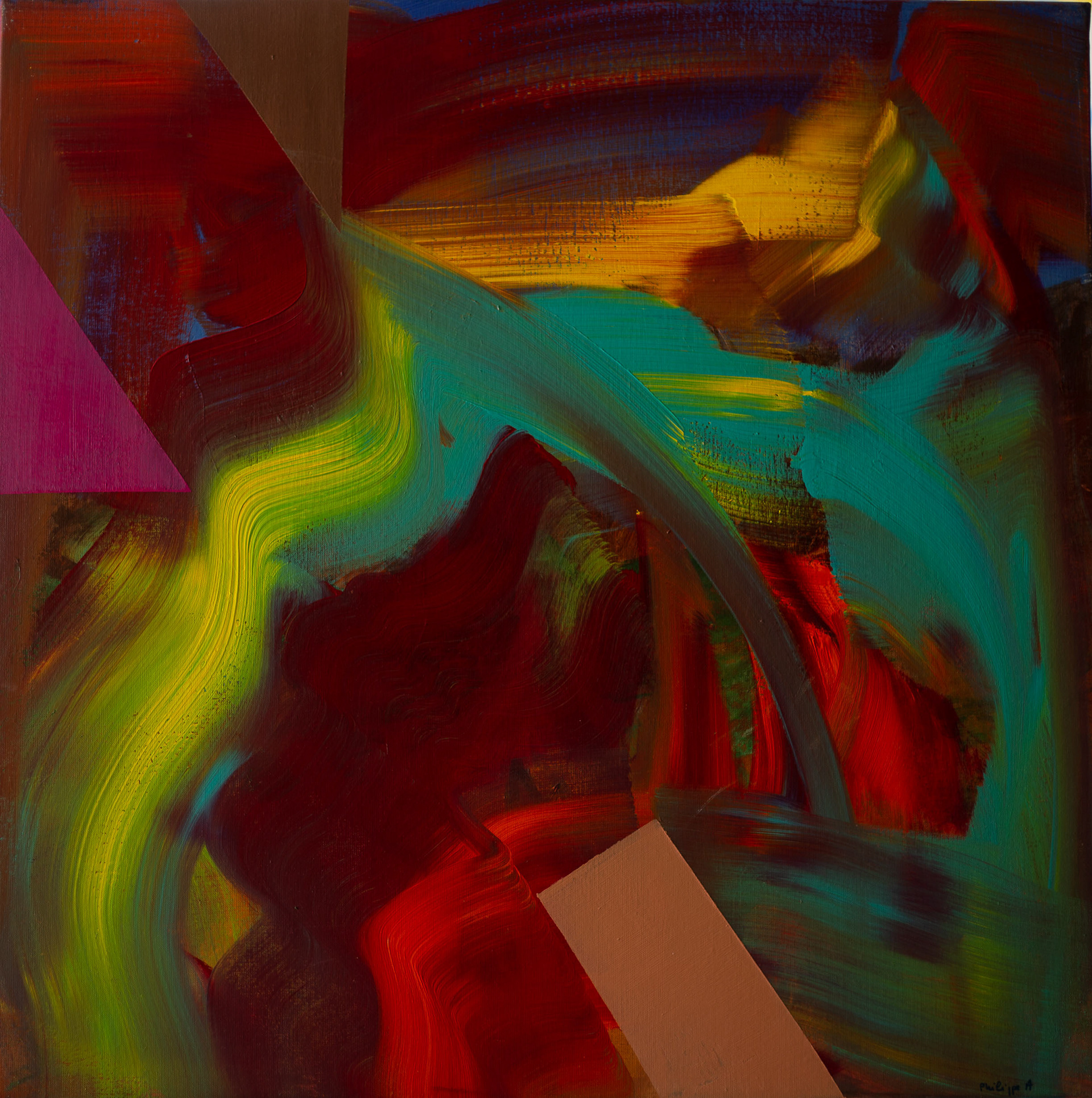Acrylique sur toile 80 x 80cm