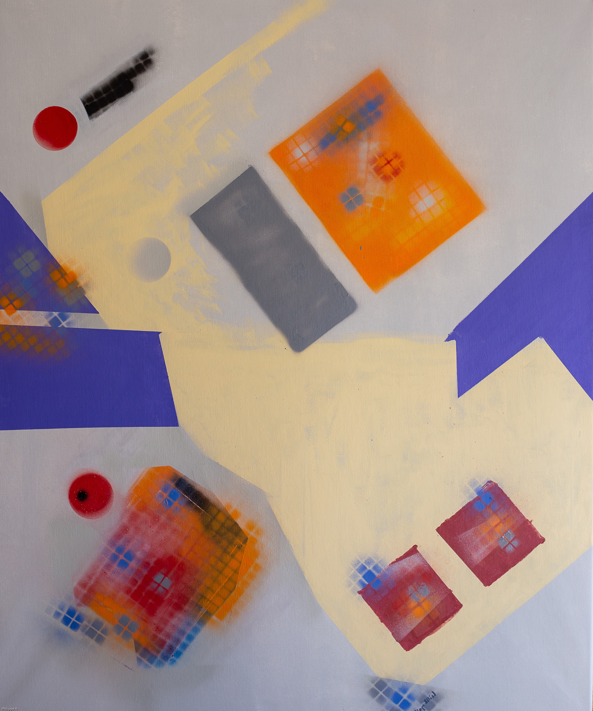 Rectitude 3 Acrylique sur Toile 120 x 100 cm