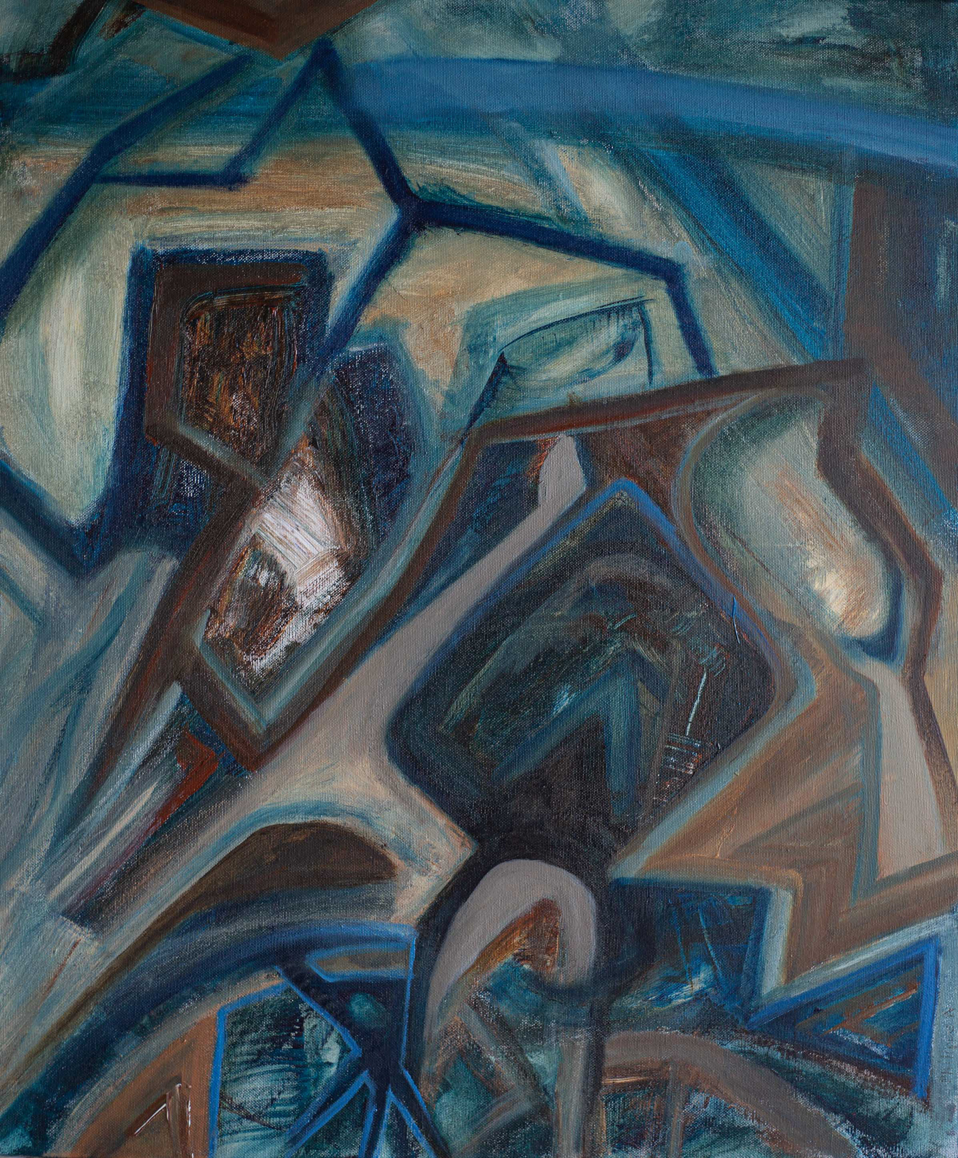 Huile sur toile de lin