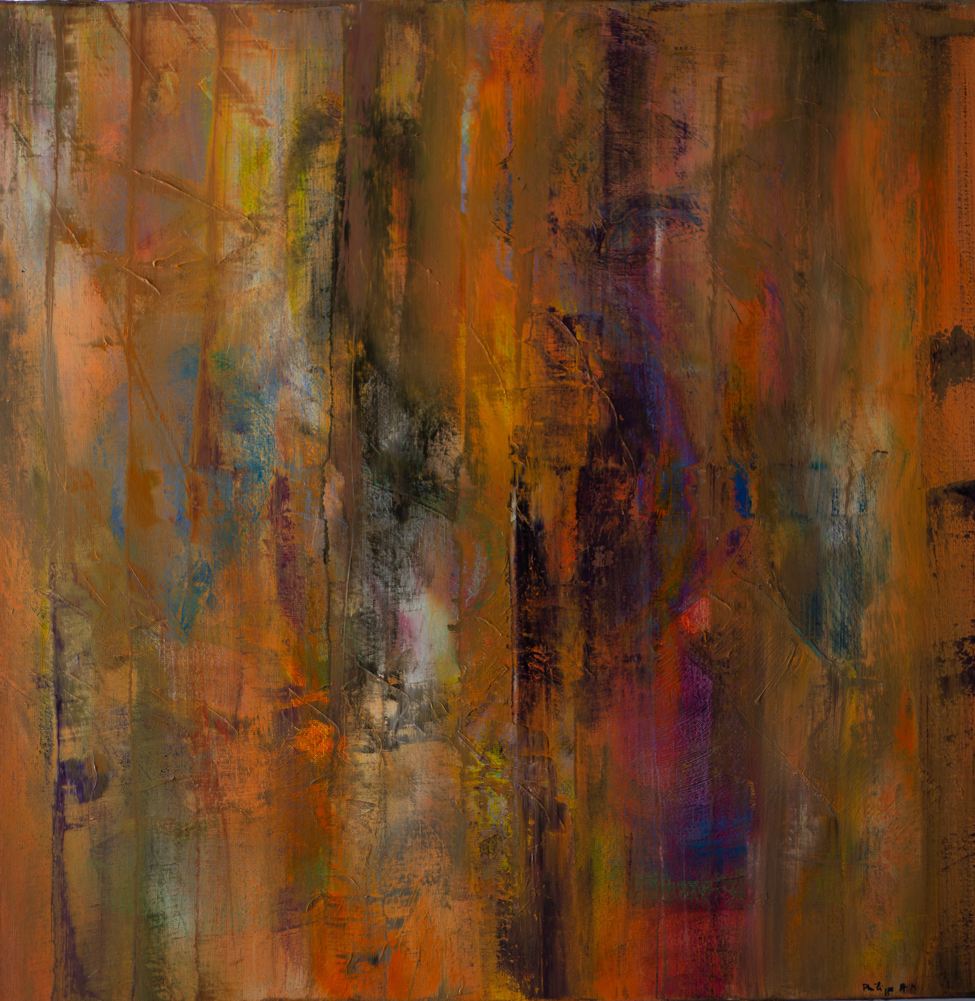 Acrylique sur toile 80 x 80cm