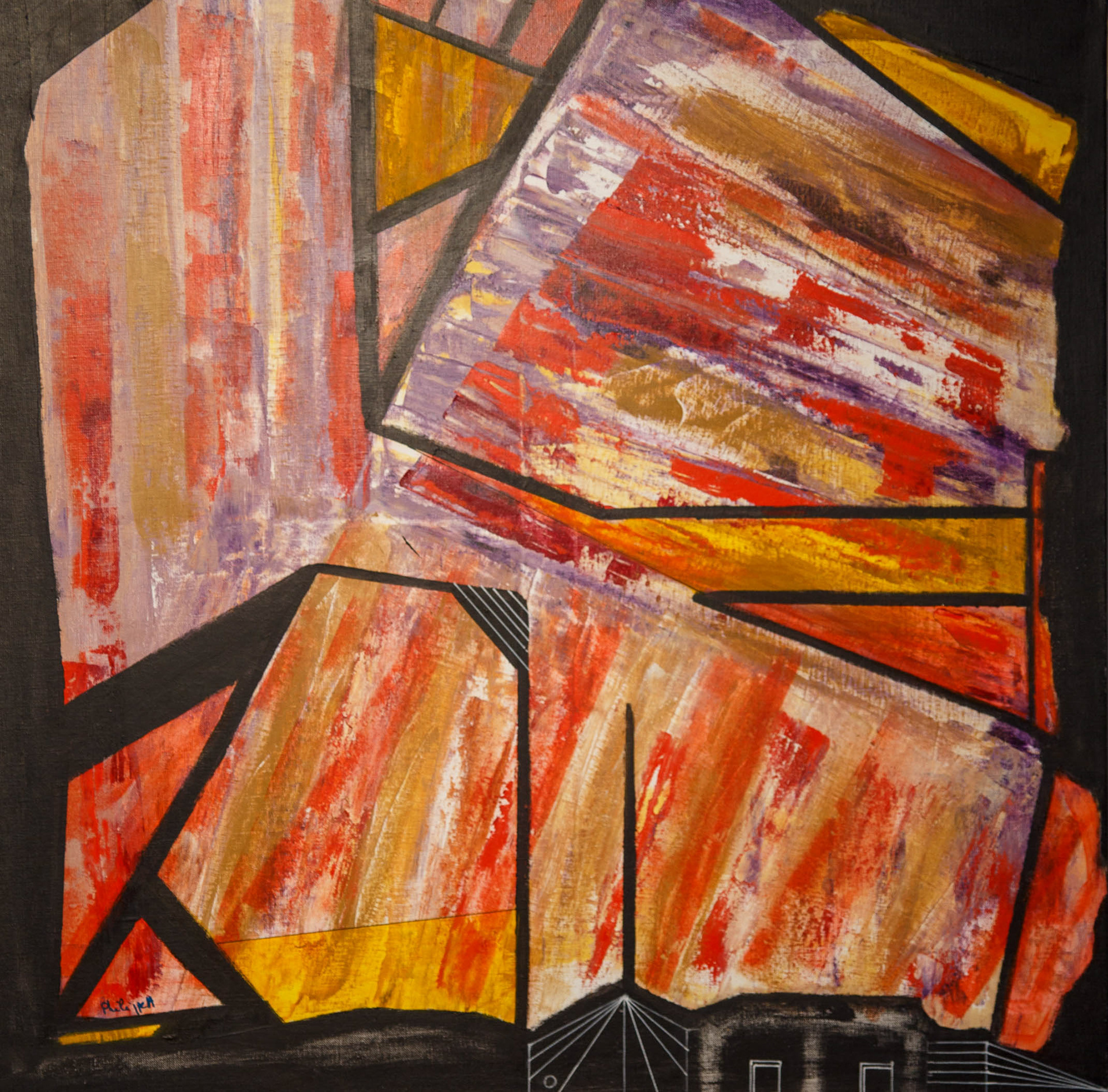 Acrylique sur toile 80 x 80cm