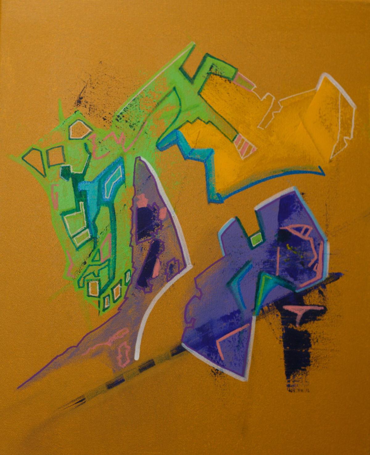 Acrylique sur toile 46 x 38 cm