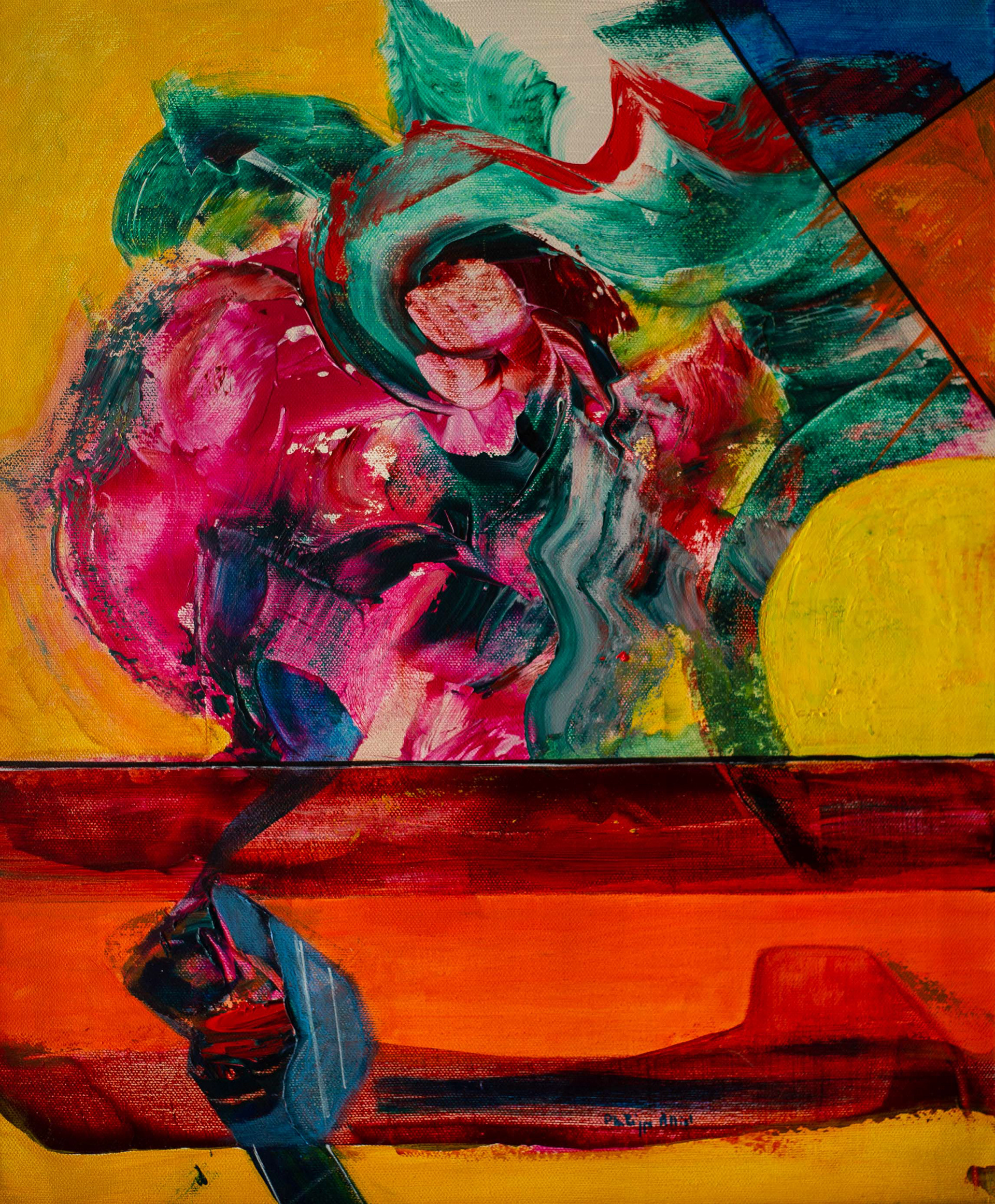 55 x 46 cm Le désert