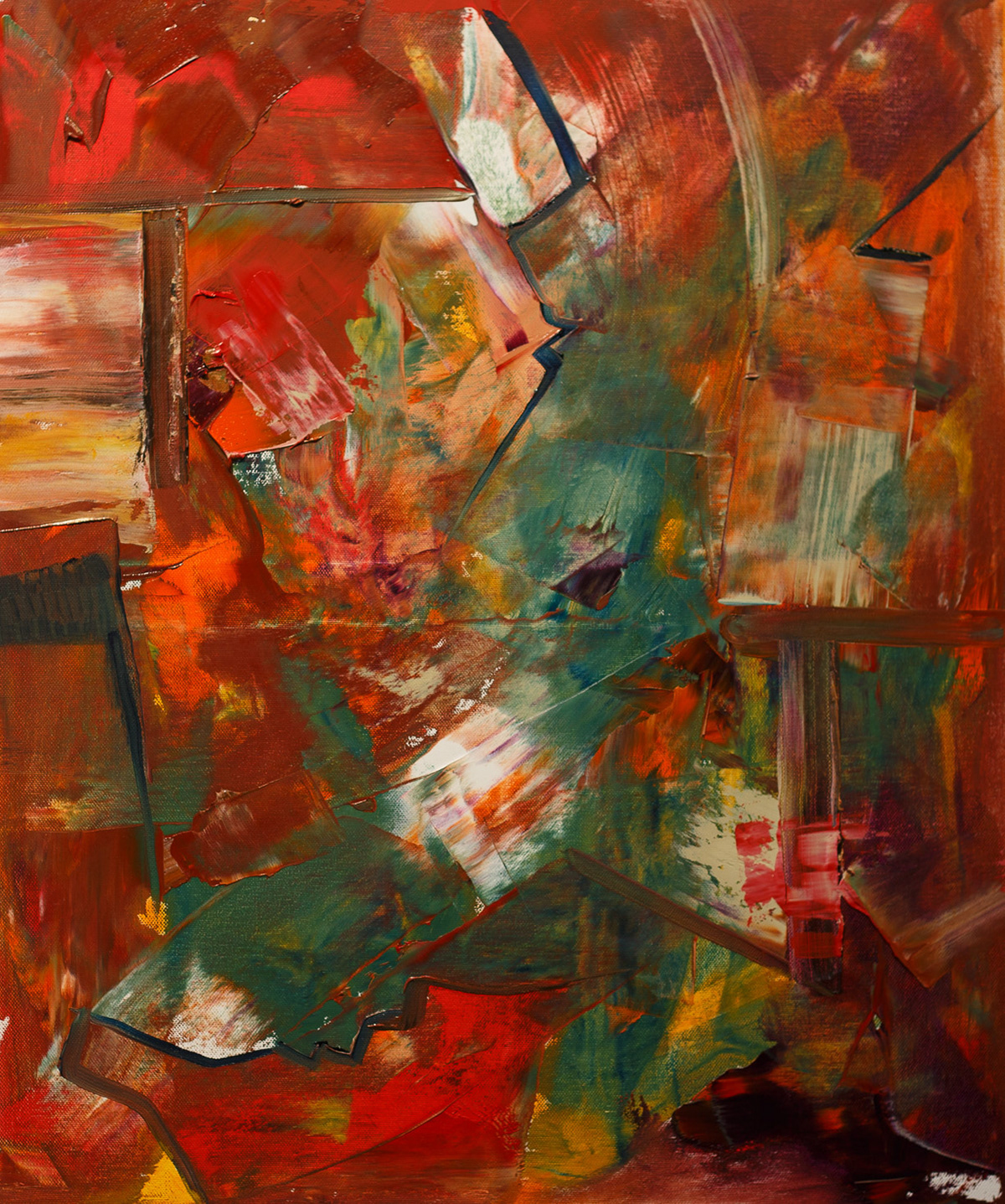 Acrylique sur toile 46 x 38 cm