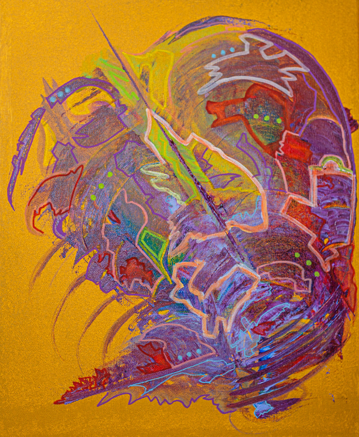 Acrylique sur toile 46 x 38 cm