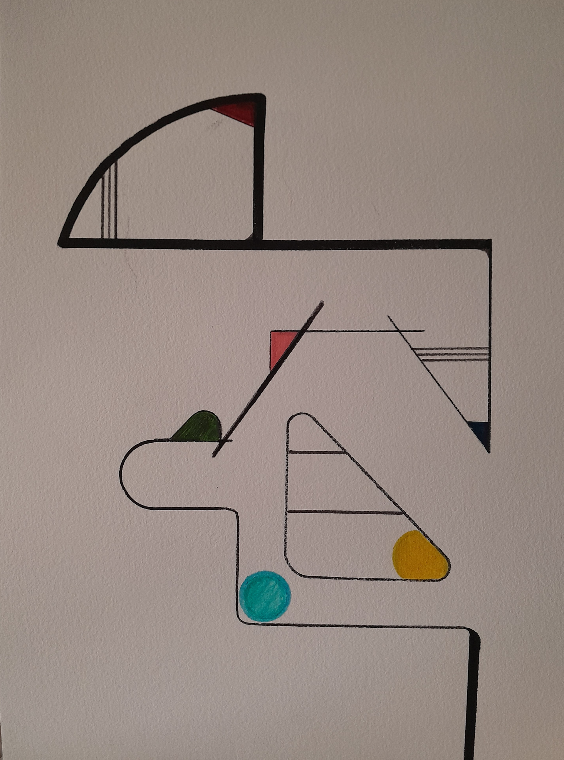Geo 3 Sur papier d'Arches 41 x 31 cm